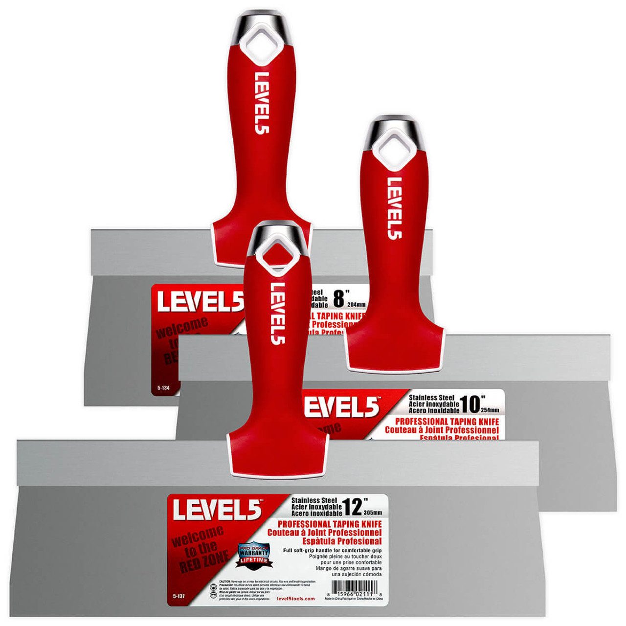 LEVEL5 Fassadenspachtel LEVEL5 Fassadenspachtel 3-Pack Stainless Steel 5-619