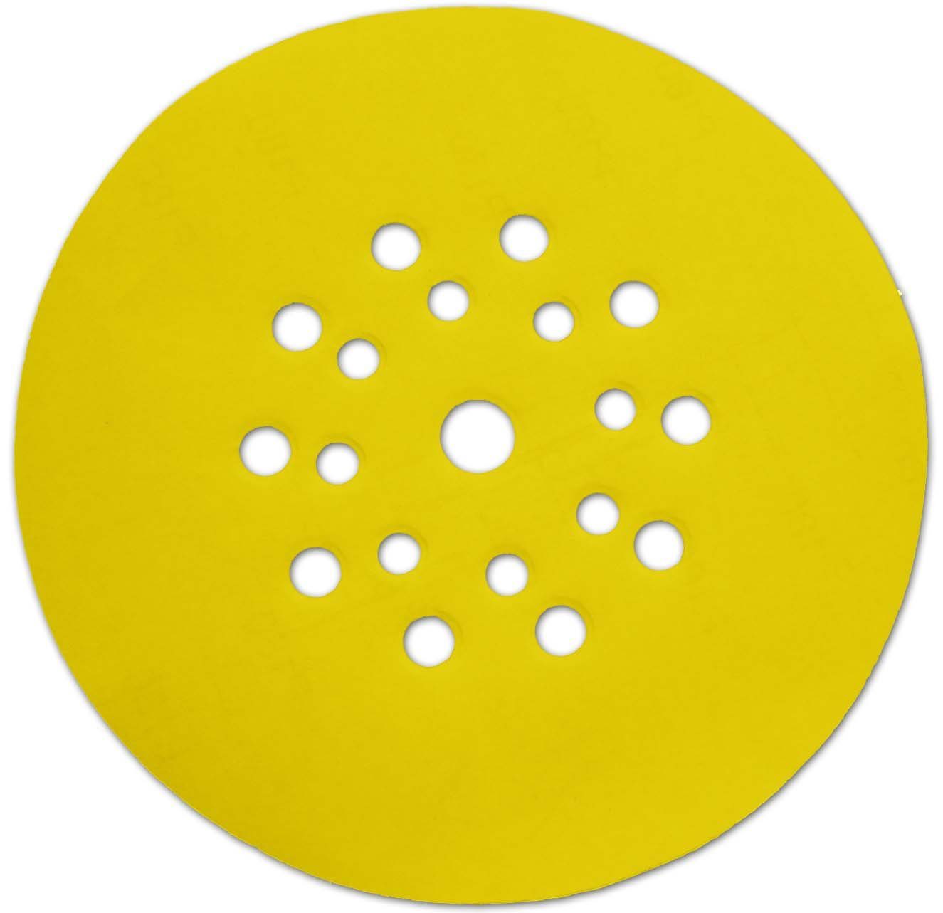 TECMIX Schleifpapier TM Multiloch Klett-Schleifpapier P120 (25 Stk), (Packung, 25 St., 25 Scheiben je Packung), perforiert P120