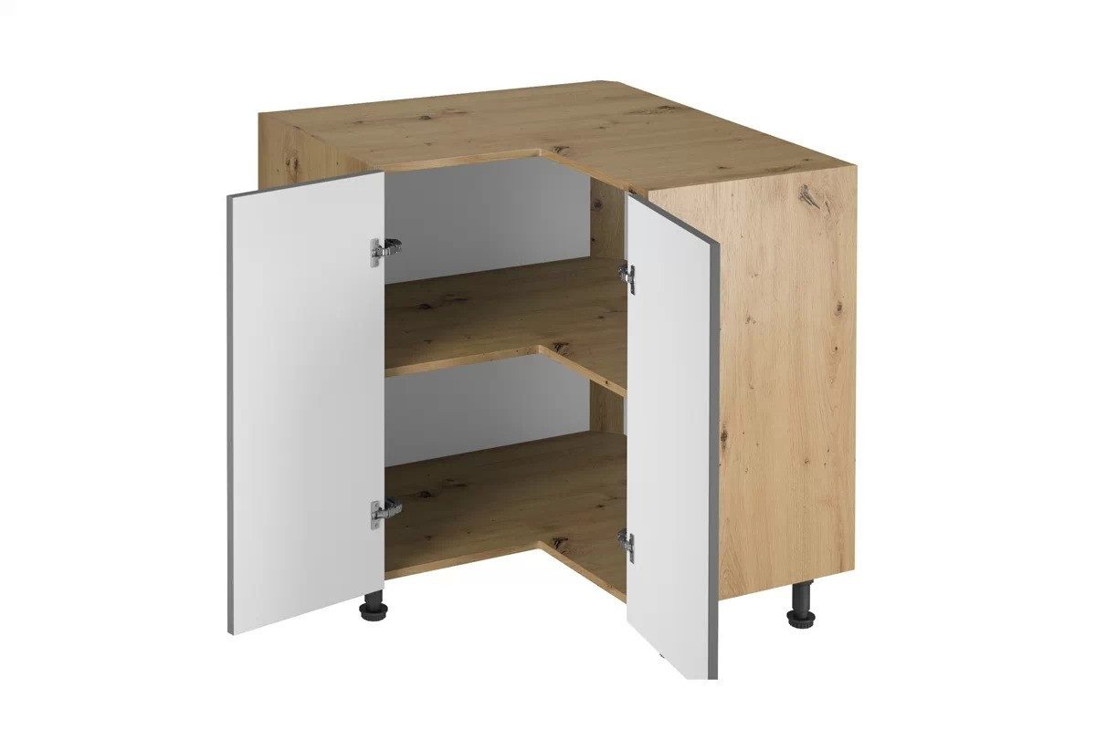 ROYAL24_MARKT Eckunterschrank - Platzsparender Eckunterschrank für jede Küche (Eckunterschrank, 1-St., Nexa - D90N) Hochwertig - Modern - Exklusiv.