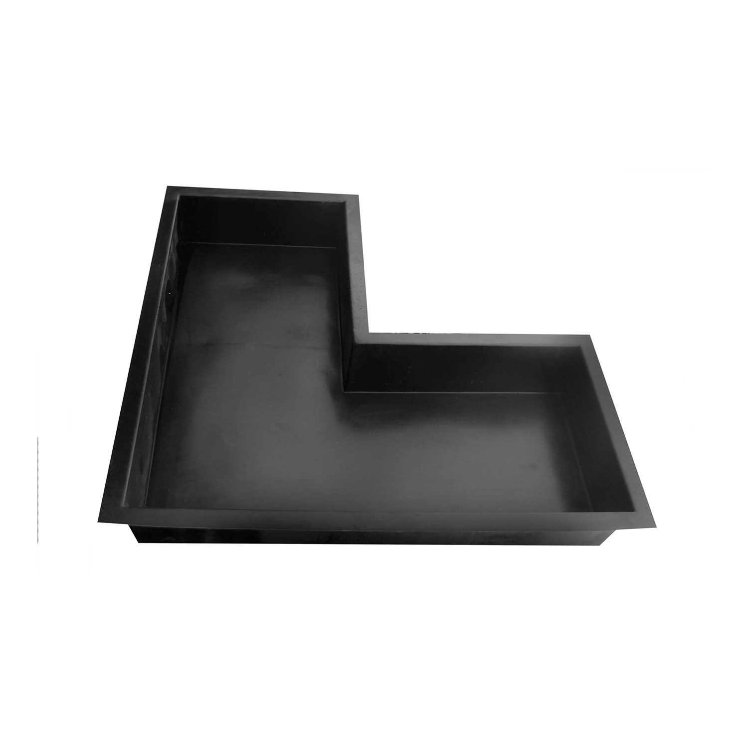 Wacredo Fertigteich GFK Winkelbecken 140 x 70cm, BxLxH: 70x140x35 cm, 350 l, Rechteckbecken, Teichbecken, architektonisch