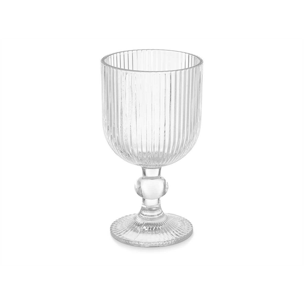 Weinglas 6 Vivalto Durchsichtig Stück, ml Glas Glas Streifen Glas 260