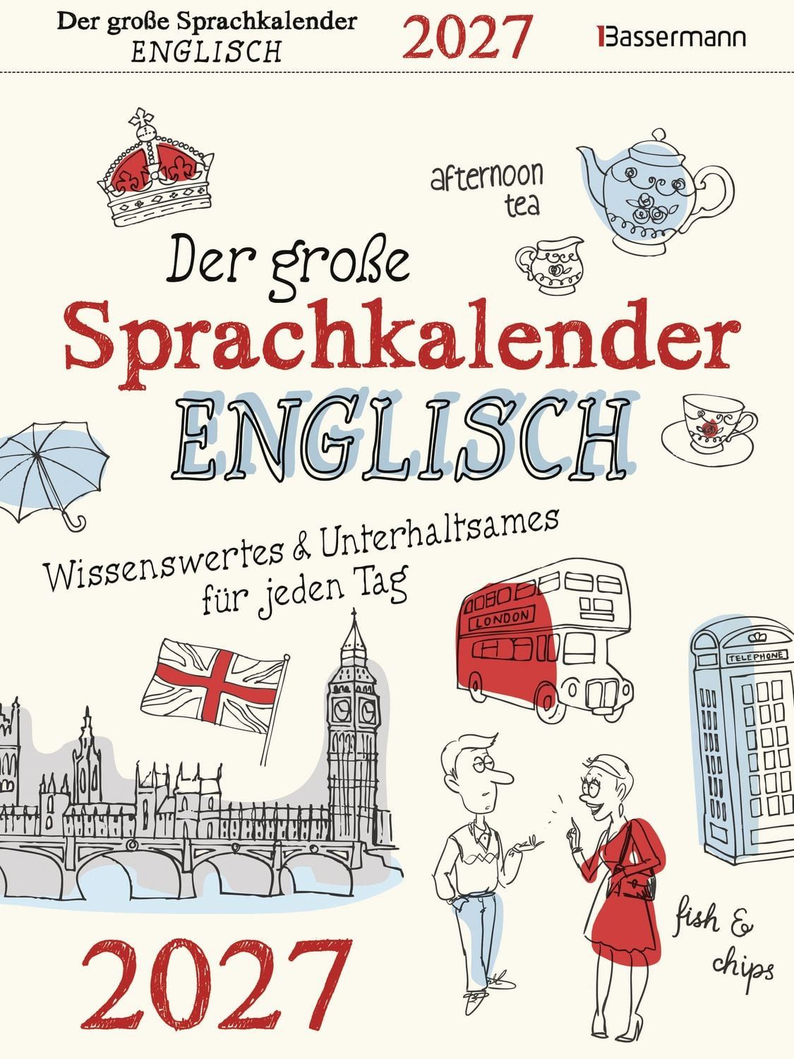 Tischkalender Der große Sprachkalender Englisch 2027