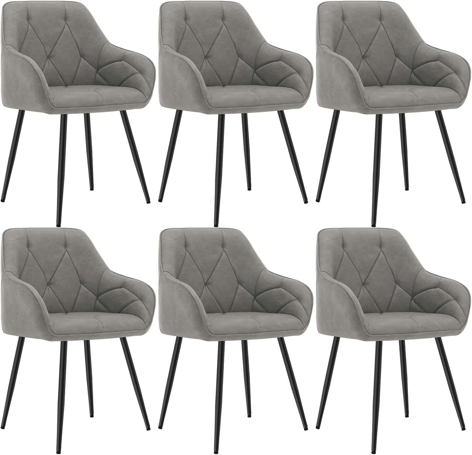 Woltu 4-Fußstuhl (Set, 6 St), Esszimmerstühle ergonomischer aus Kunstleder günstig online kaufen