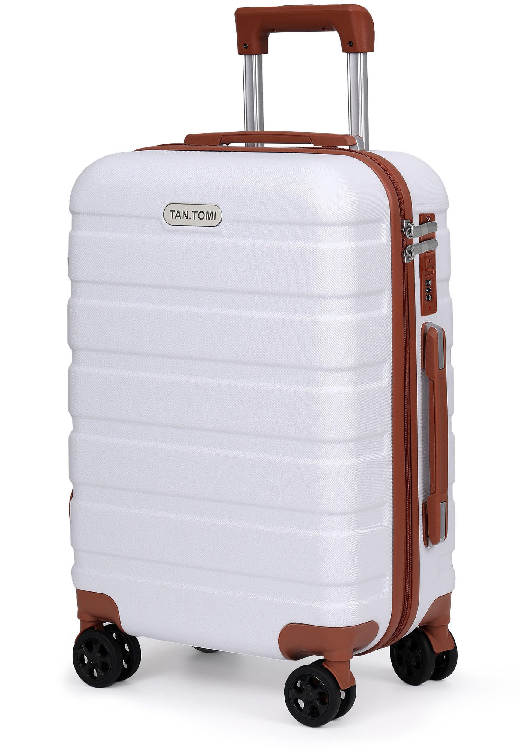 TAN.TOMI Handgepäckkoffer S/M/L/Set Koffer Hartschale Leicht Reisekoffer ABS Geräumig Haltbar, Trolley Handgepäck Große Kapazität