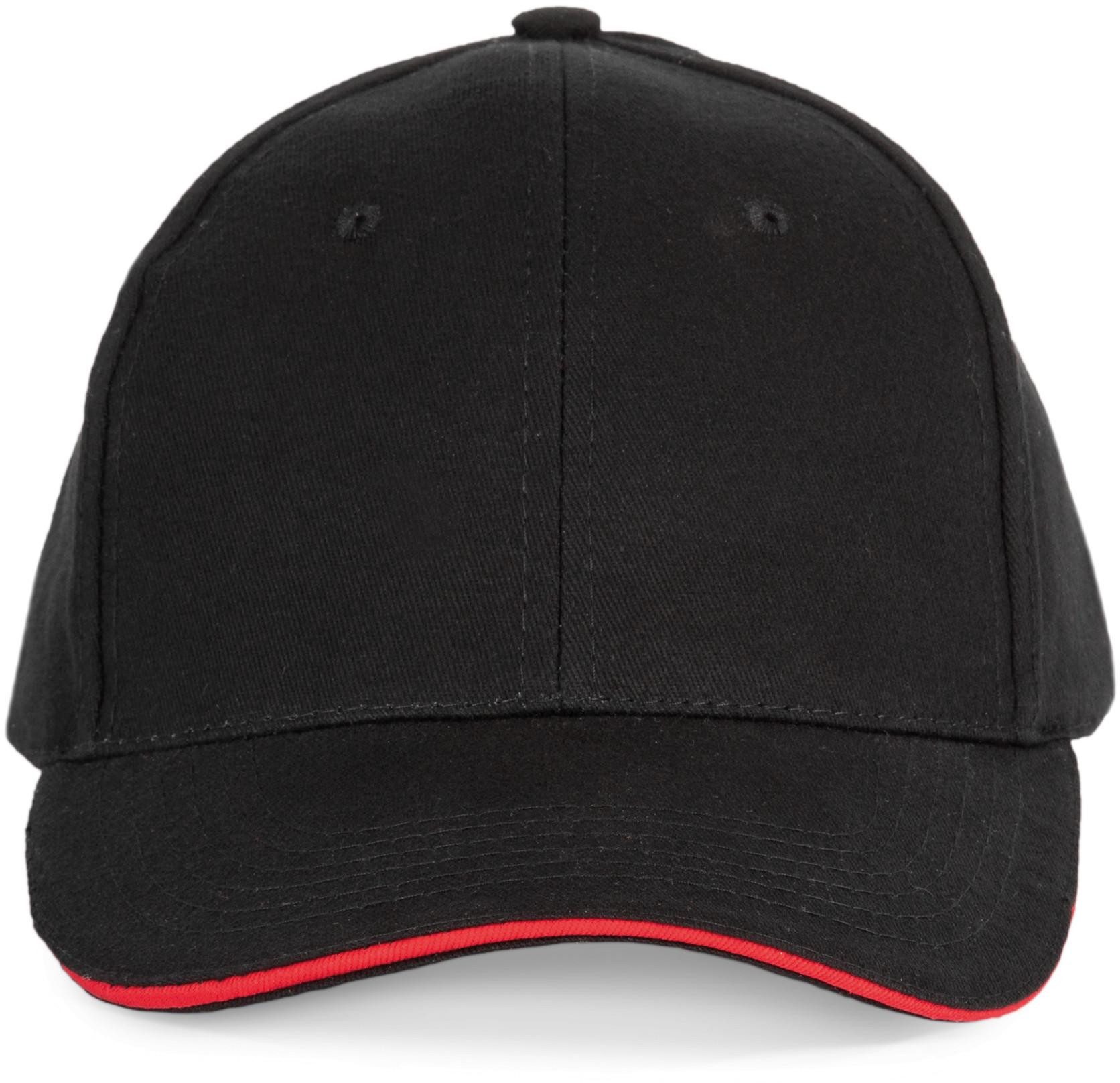 Baseball Cap 6-Panel-Kappe mit Kontrast-Sandwichschirm