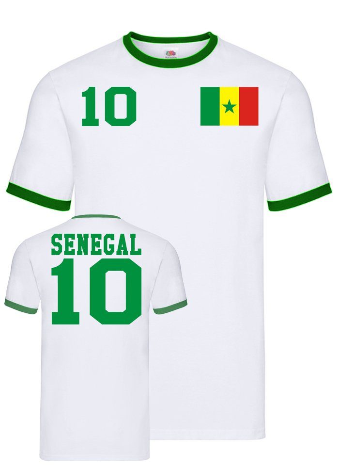T-Shirt Herren Senegal Afrika Cup Sport Trikot Fußball Football Meister WM