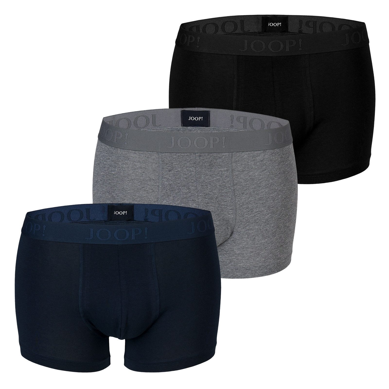 JOOP! Trunk Cotton-Stretch Boxer (3er Set) umlaufender Markenschriftzug am günstig online kaufen