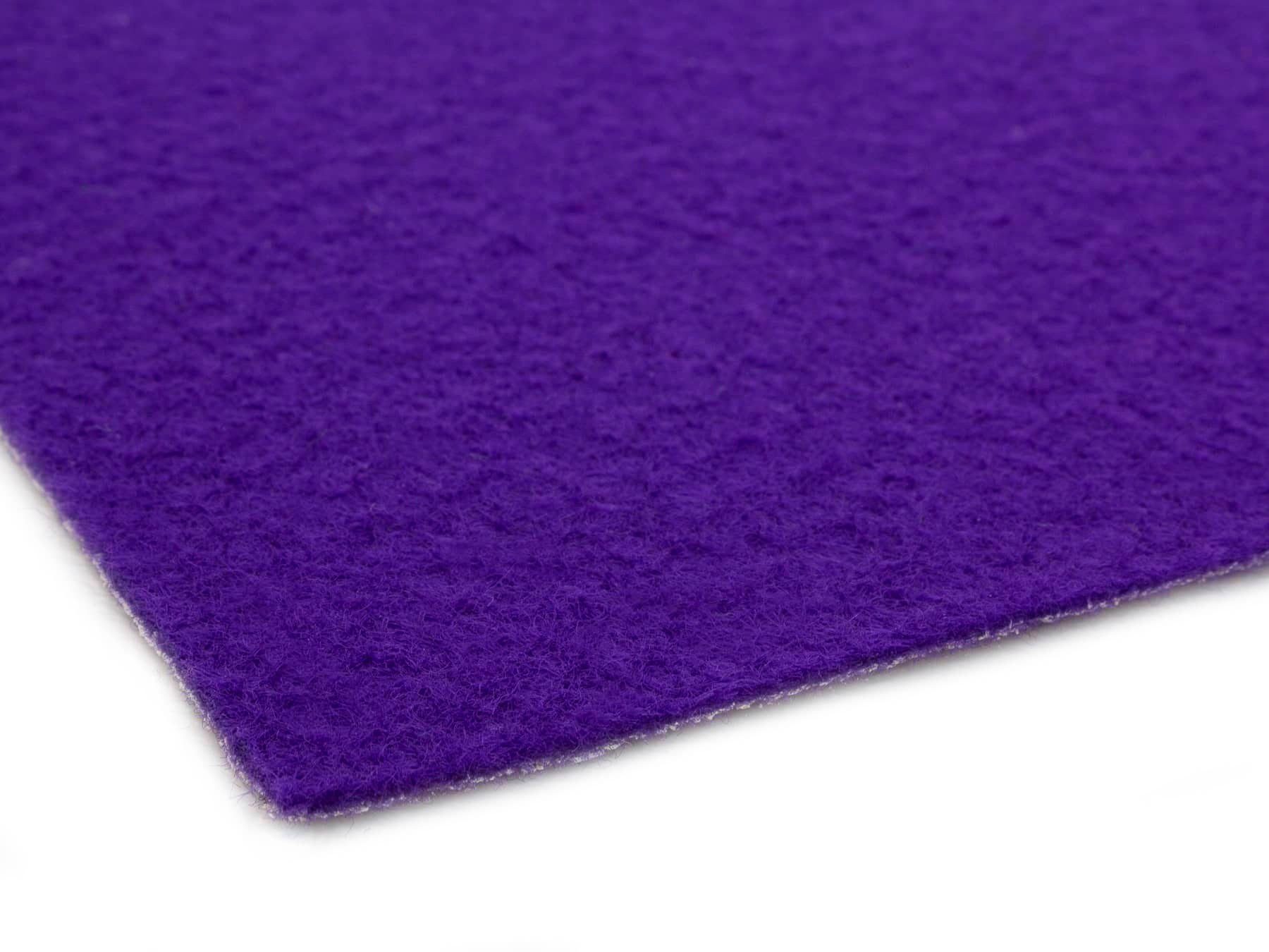 Primaflor-Ideen in Textil Läufer PODIUM, Made in Belgium, rechteckig, Höhe: 2,6 mm, Breite 100 cm, robuster Nadelfilz, Uni-Farben