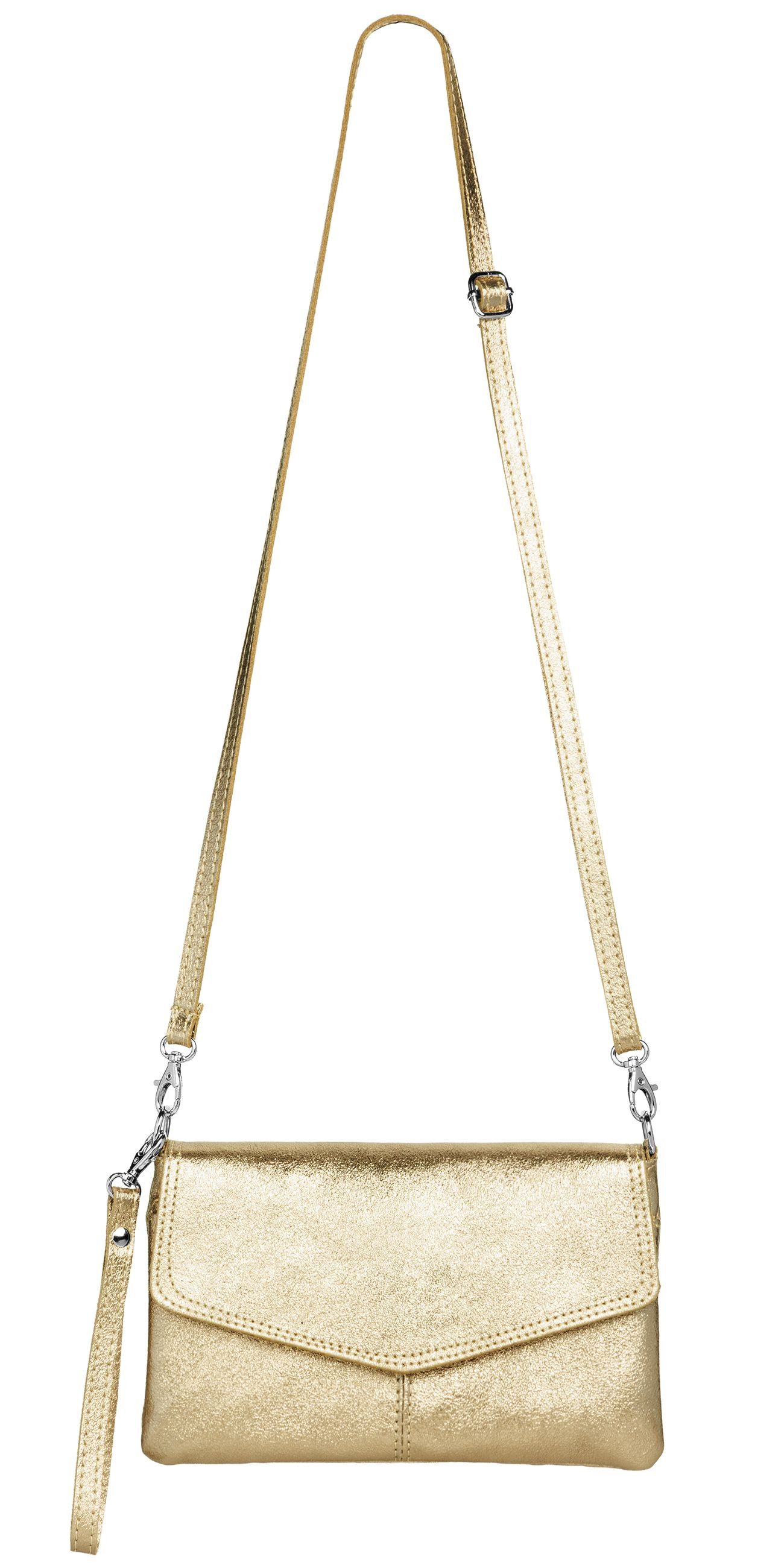 Caspar Clutch Abendtasche Leder Damen Umhängetasche günstig online kaufen