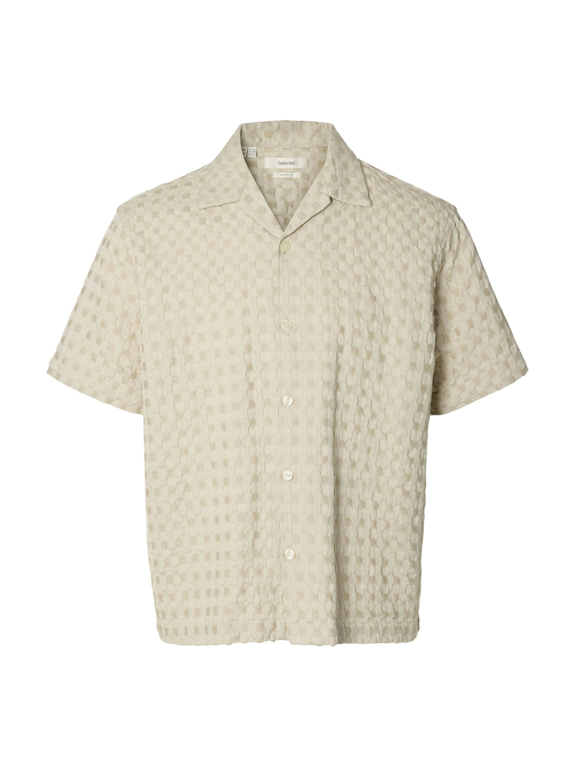 SELECTED HOMME T-Shirt SLHRLXMONTY TEXTURE SS SHIRT