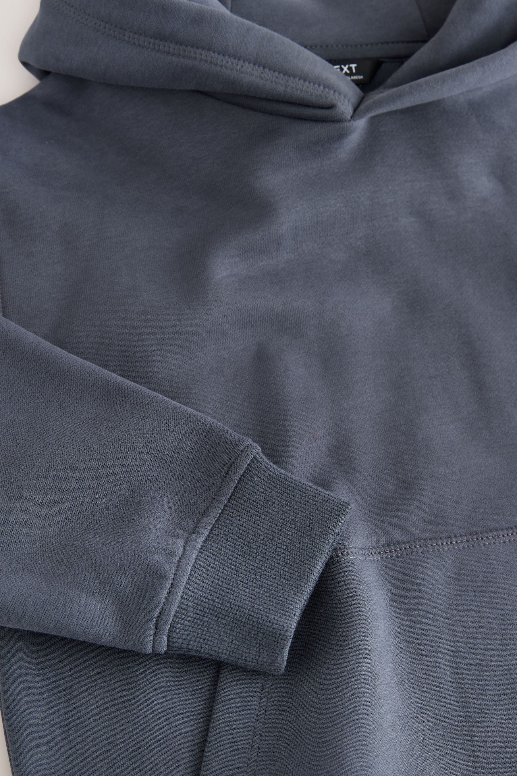 Next Hoodie Einfarbiges Jersey-Hoodie (1-tlg) – Bild 4 von 4