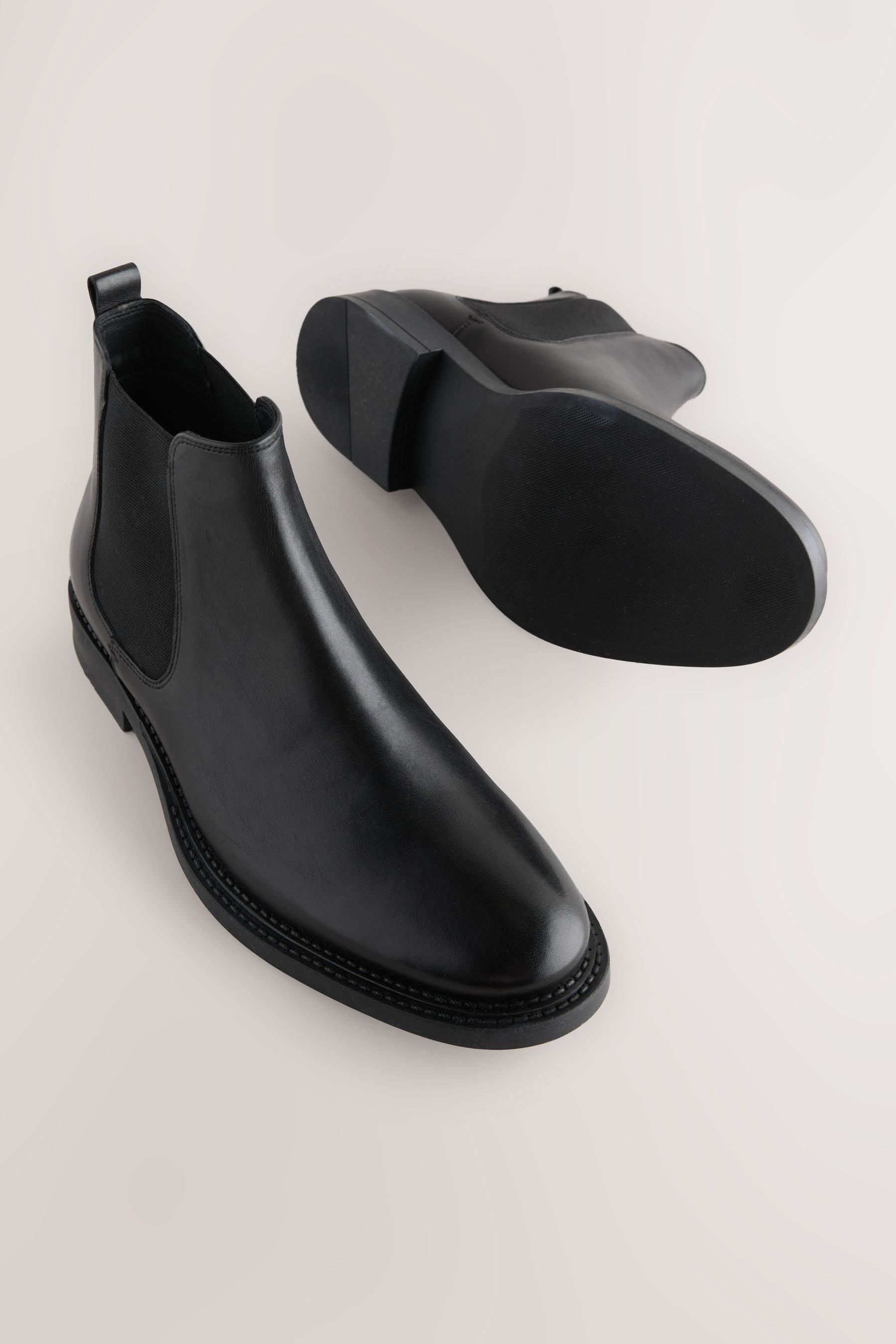 Next Elegante Chelsea-Stiefel aus Leder Stiefel – Bild 4 von 5