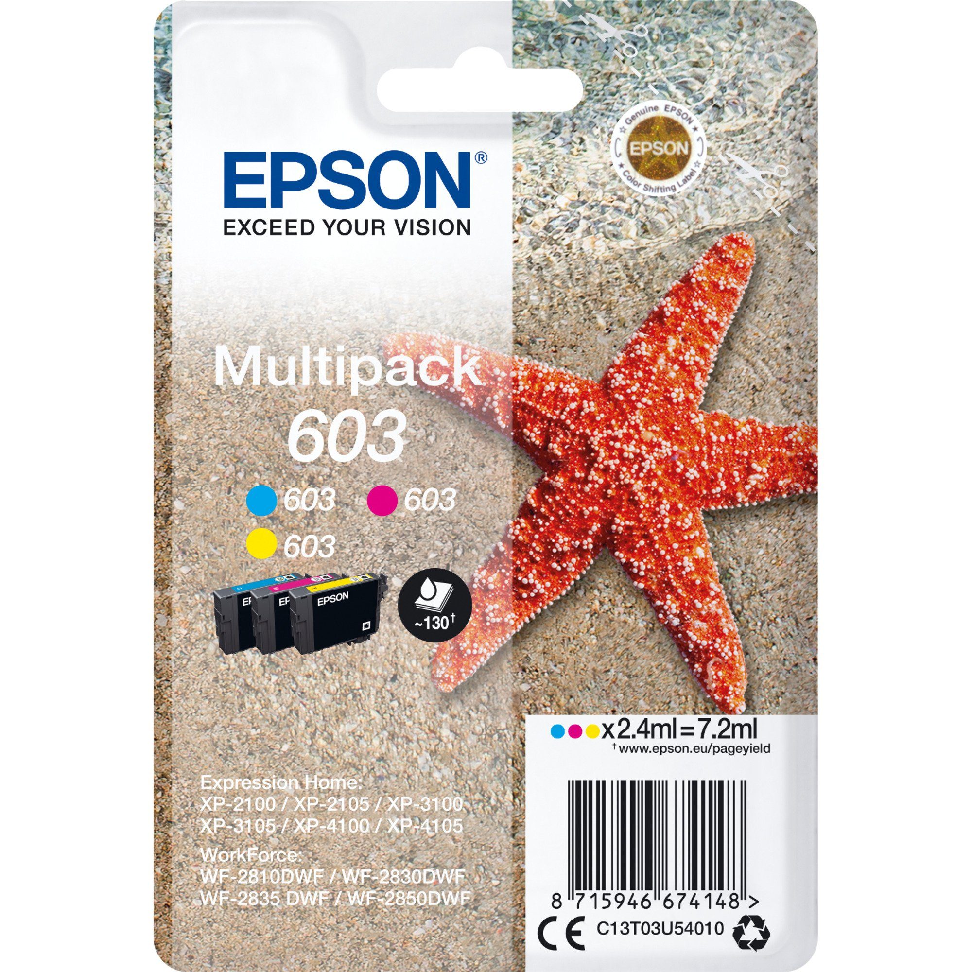 Epson Epson Multipack 603 3-colours (C13T03U54010), Tintenpatrone