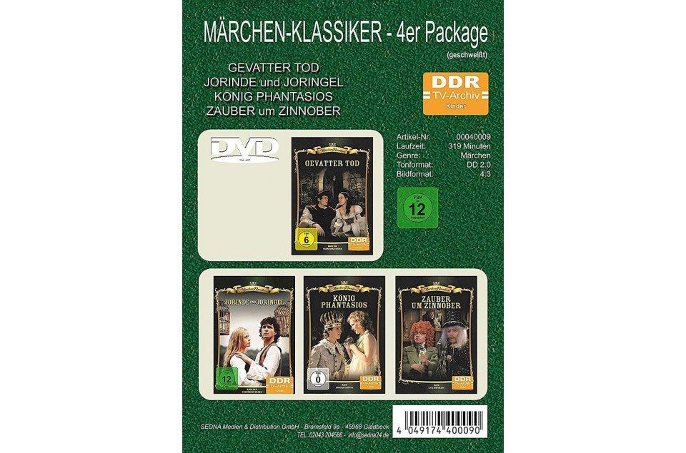 DVD Märchen-Klassiker 4er Package: Gevatter Tod / Jorinde und Joringel ...