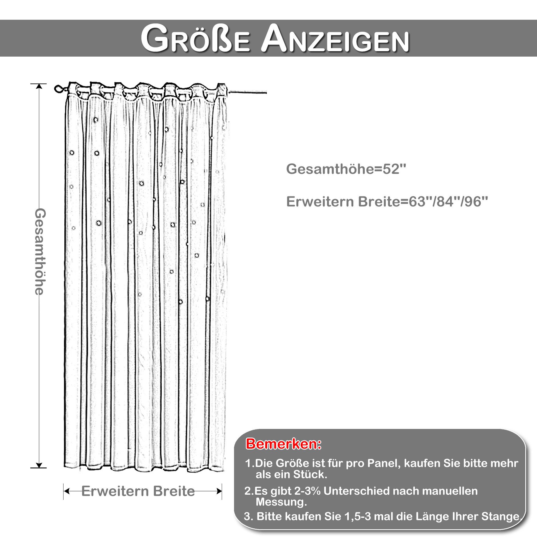 BTTO V&G Gardine Verdunkelungsvorhang, (2 St), günstig online kaufen