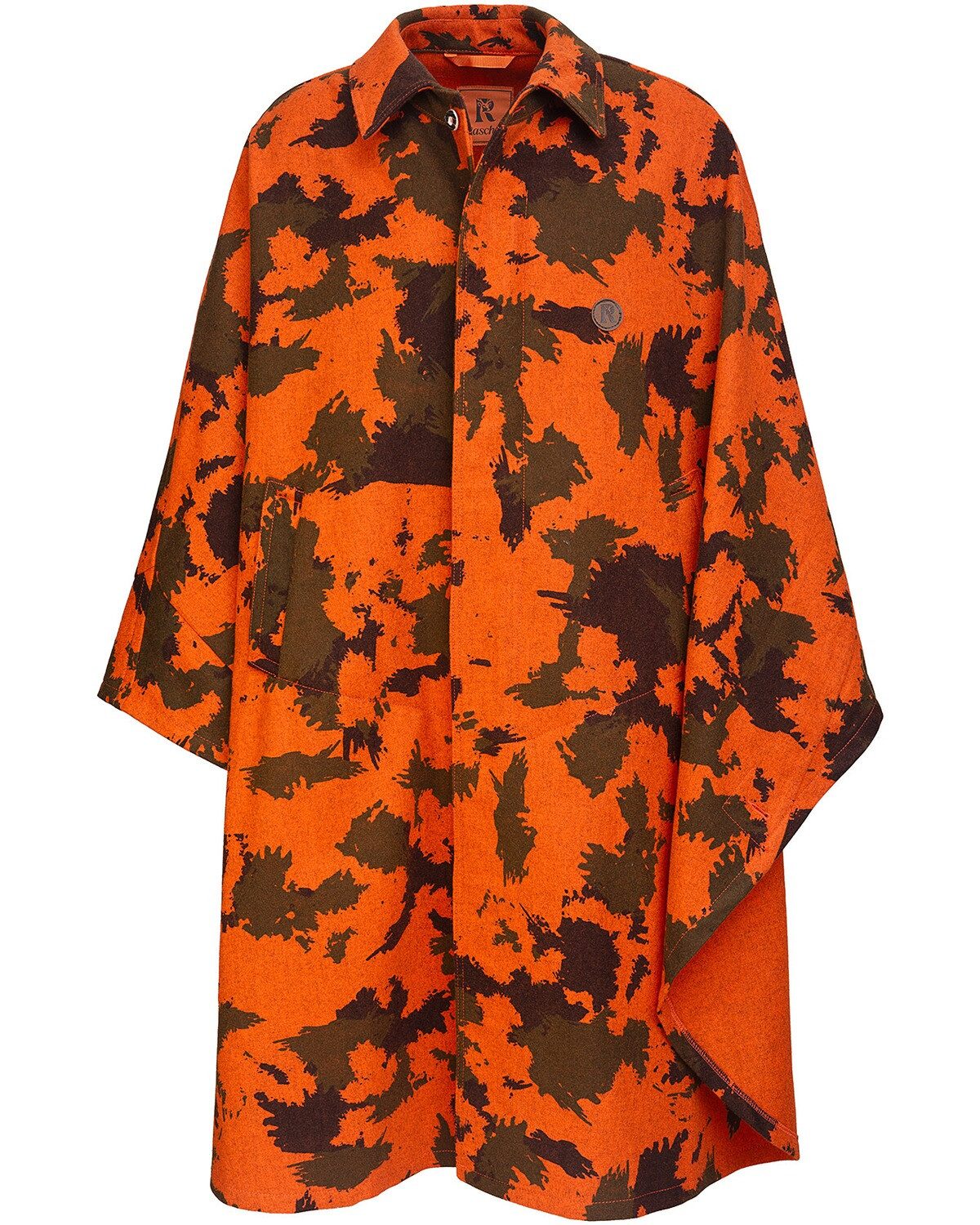 Rascher Cape Signal-Camo-Lodenkotze Wetterfleck Prestige