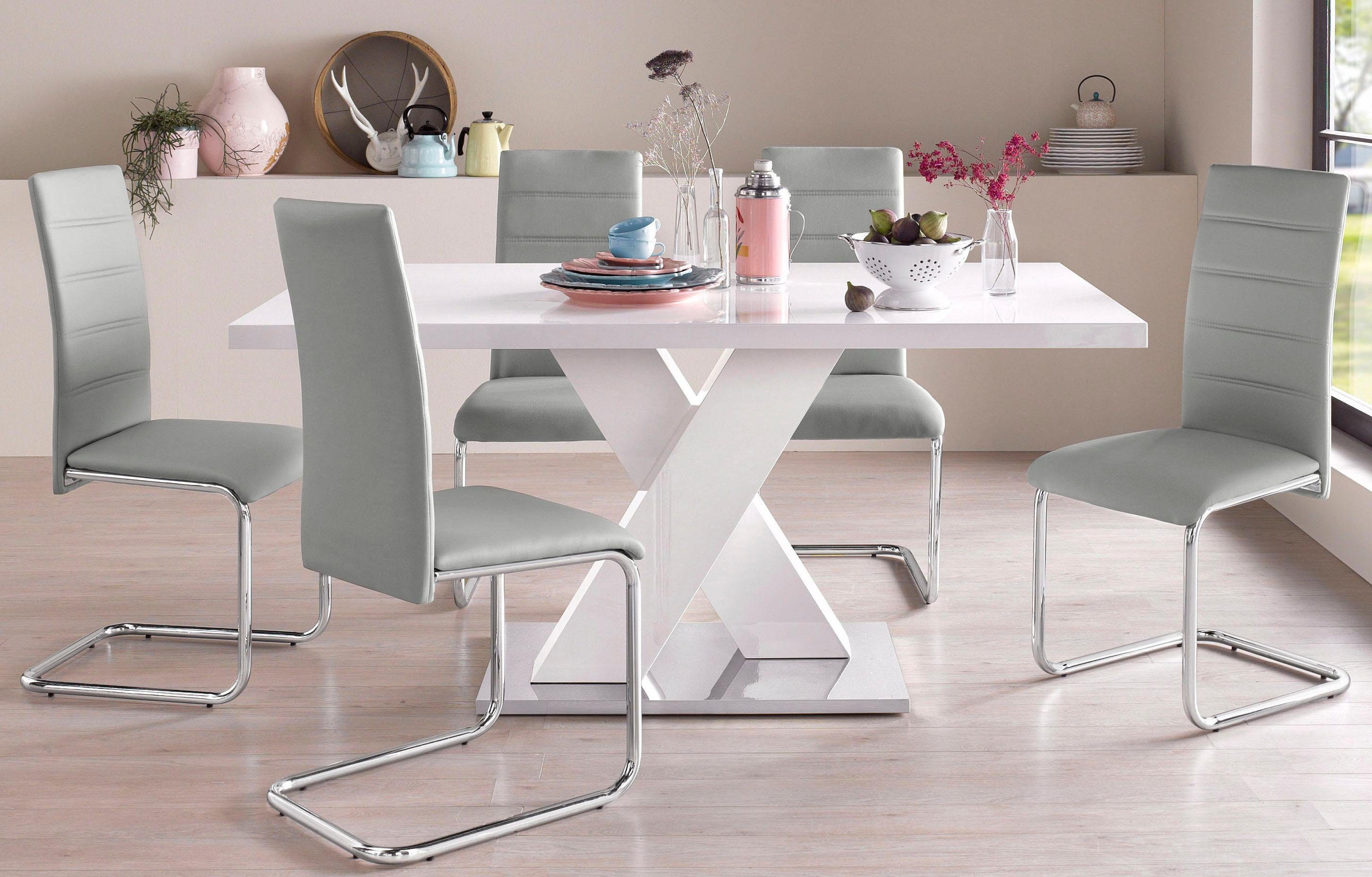 INOSIGN Essgruppe Bestseller Tischgruppe Speisezimmer Küche, (Set, 5-tlg), bestehend aus 4 Stühlen und 1 Tisch