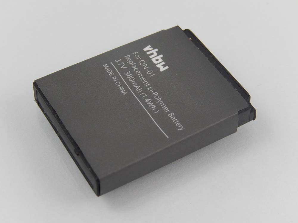 (3,7 V) QN-01 kompatibel vhbw Smartwatch mAh QN01, mit Akku Li-Polymer 380