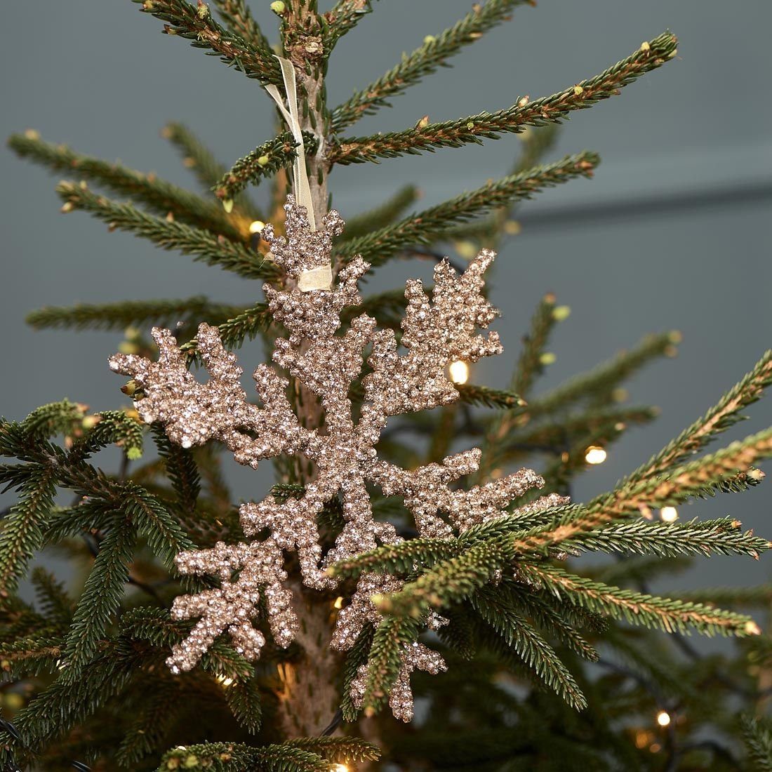 Snowflake Rivièra Maison Sparkling Ornament, Weihnachtsbaumschmuck Christbaumschmuck