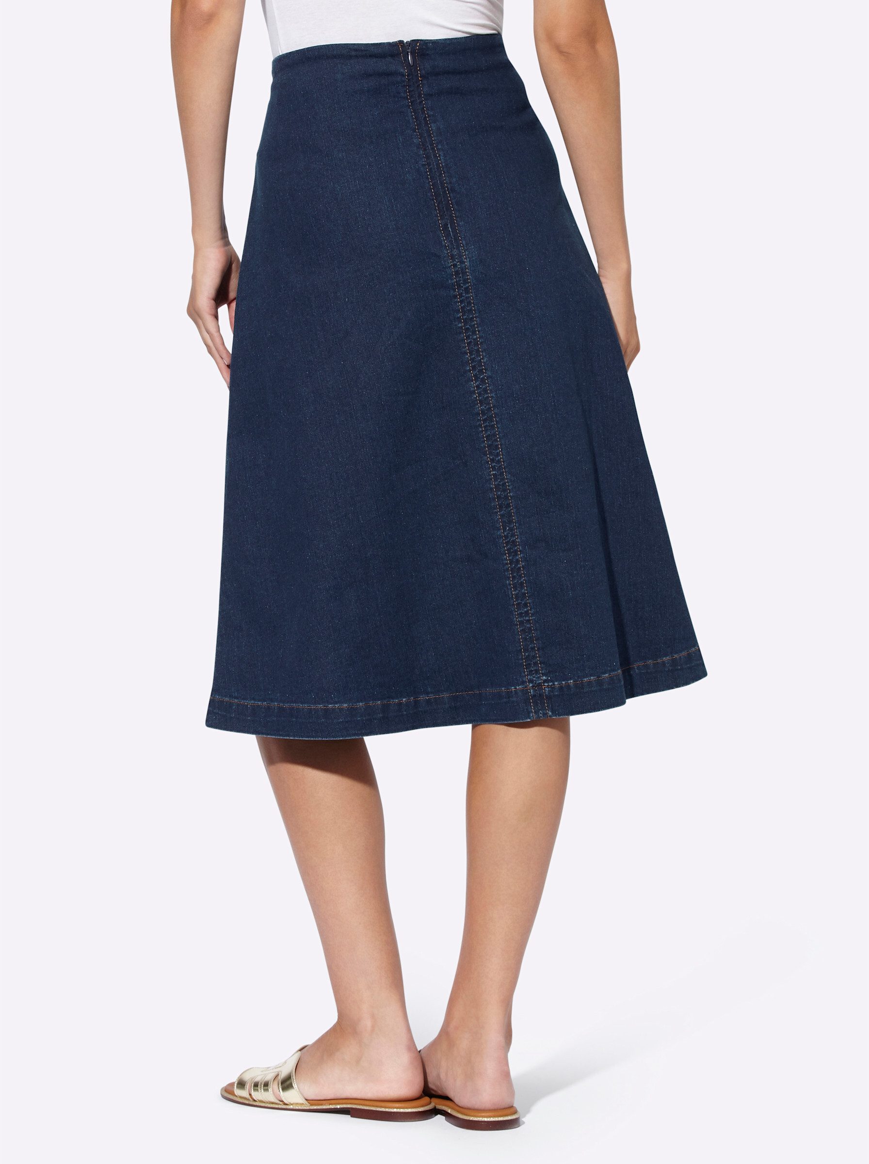 heine A-Linien-Rock Jeansrock .