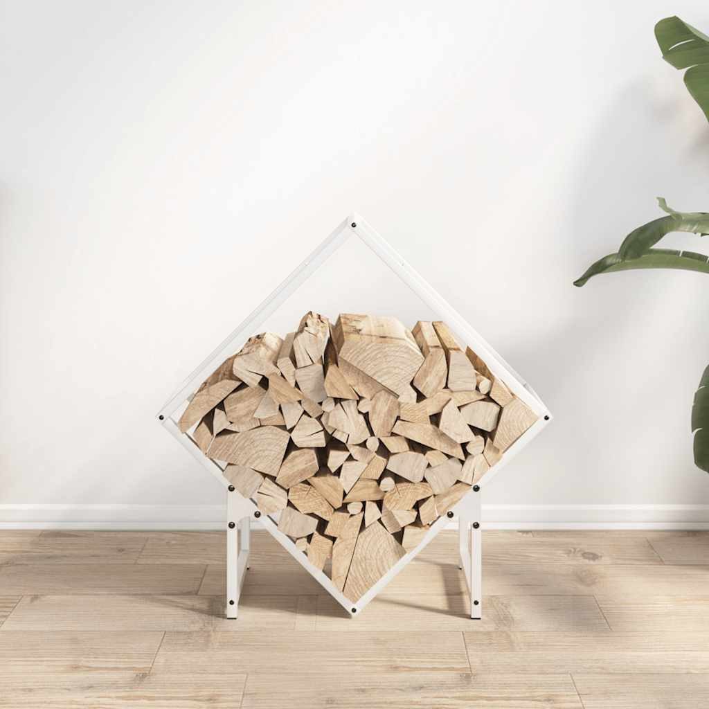 vidaXL Kaminholzregal Brennholzregal Weiß 60x25x60 cm günstig online kaufen