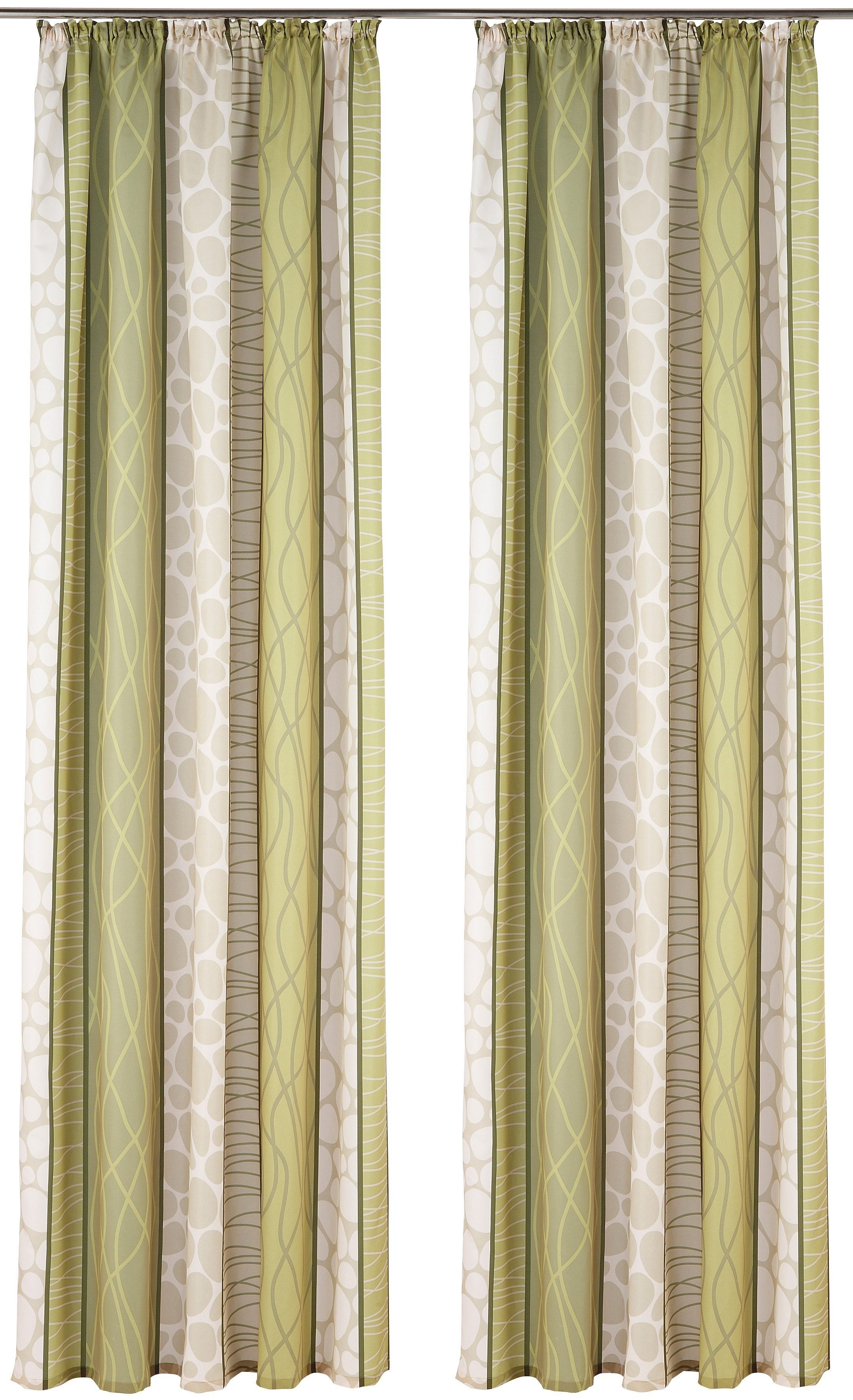 Vorhang Gosen, my home, Kräuselband grün Gardine, blickdicht, Fertiggardine, St), blickdicht (2 Microfaser