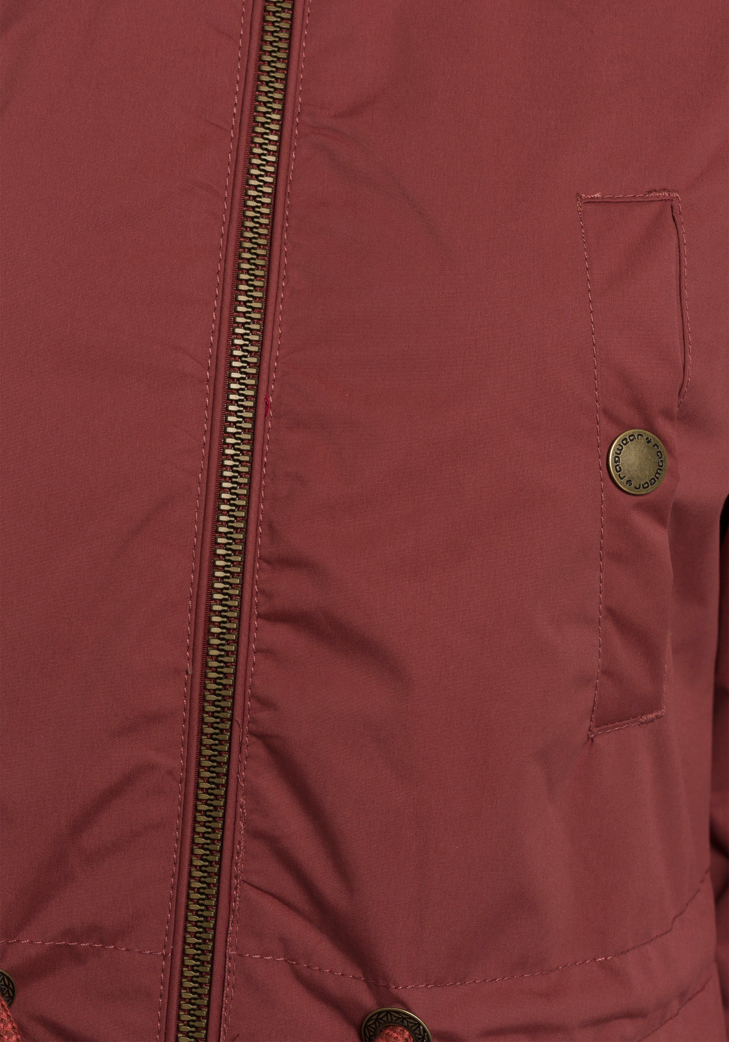 der mit Ragwear CRESCENT Taille in Funktionsparka Parka Tunnelzug terracotta