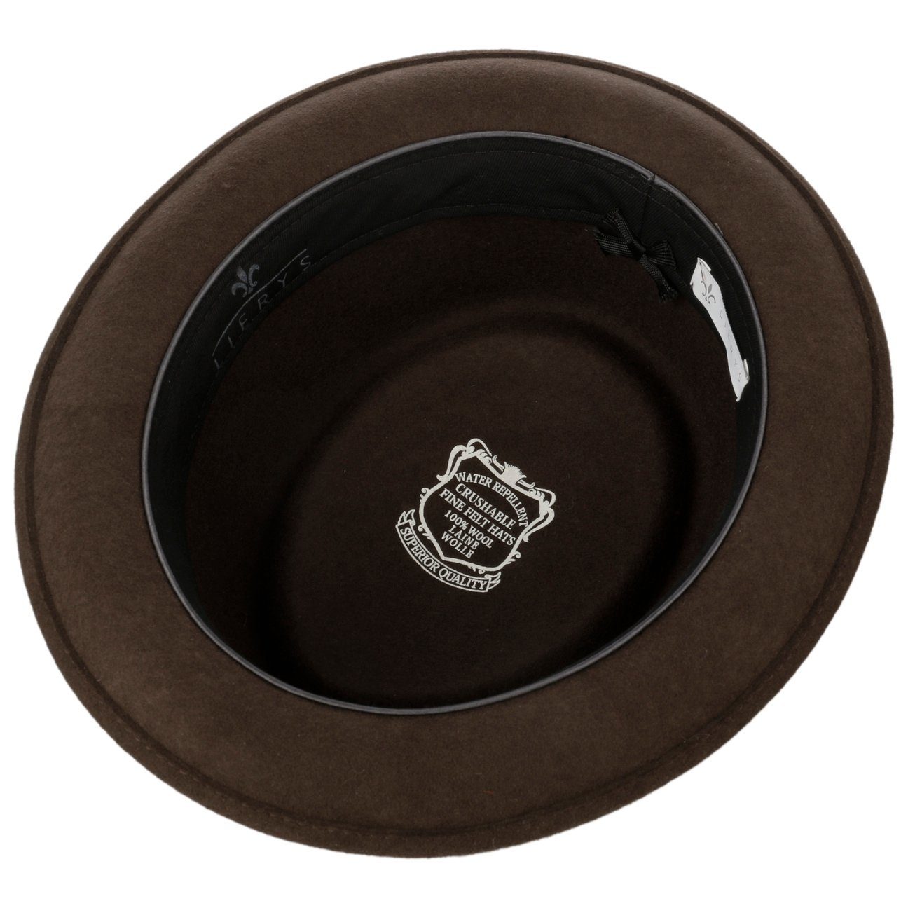 Lierys Fedora (1-St) Fedora mit Ripsband, Made in Italy