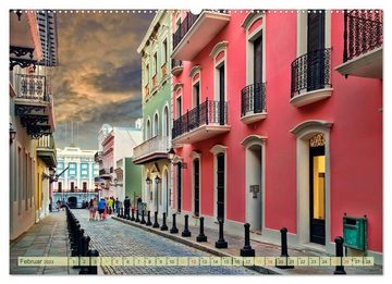 CALVENDO Wandkalender Die großen Antillen - Puerto Rico (Premium, hochwertiger DIN A2 Wandkalender 2023, Kunstdruck in Hochglanz)
