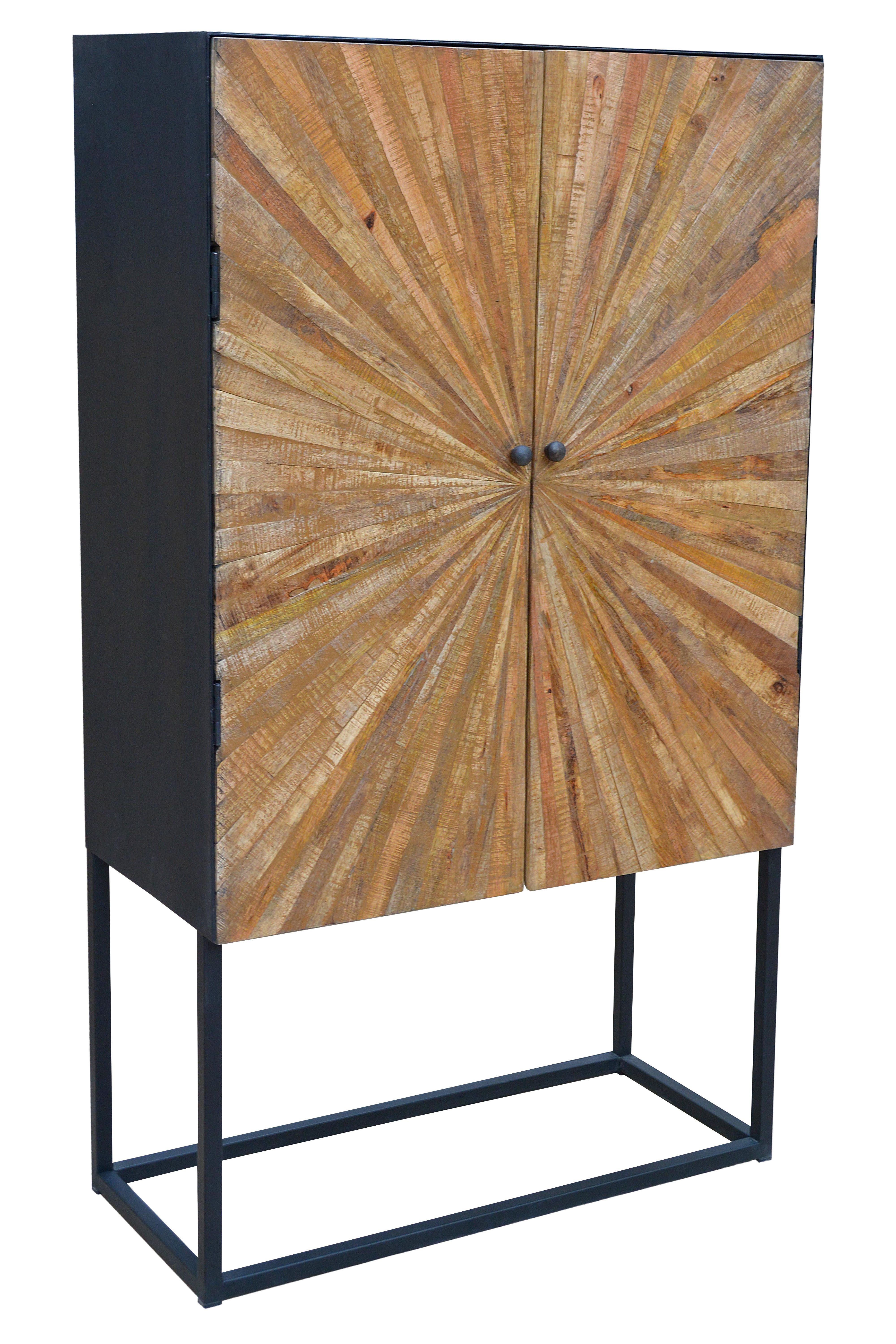 loft24 Highboard Tanay, Mehrzweckschrank, Schrank 2 Двери, Mangoholz