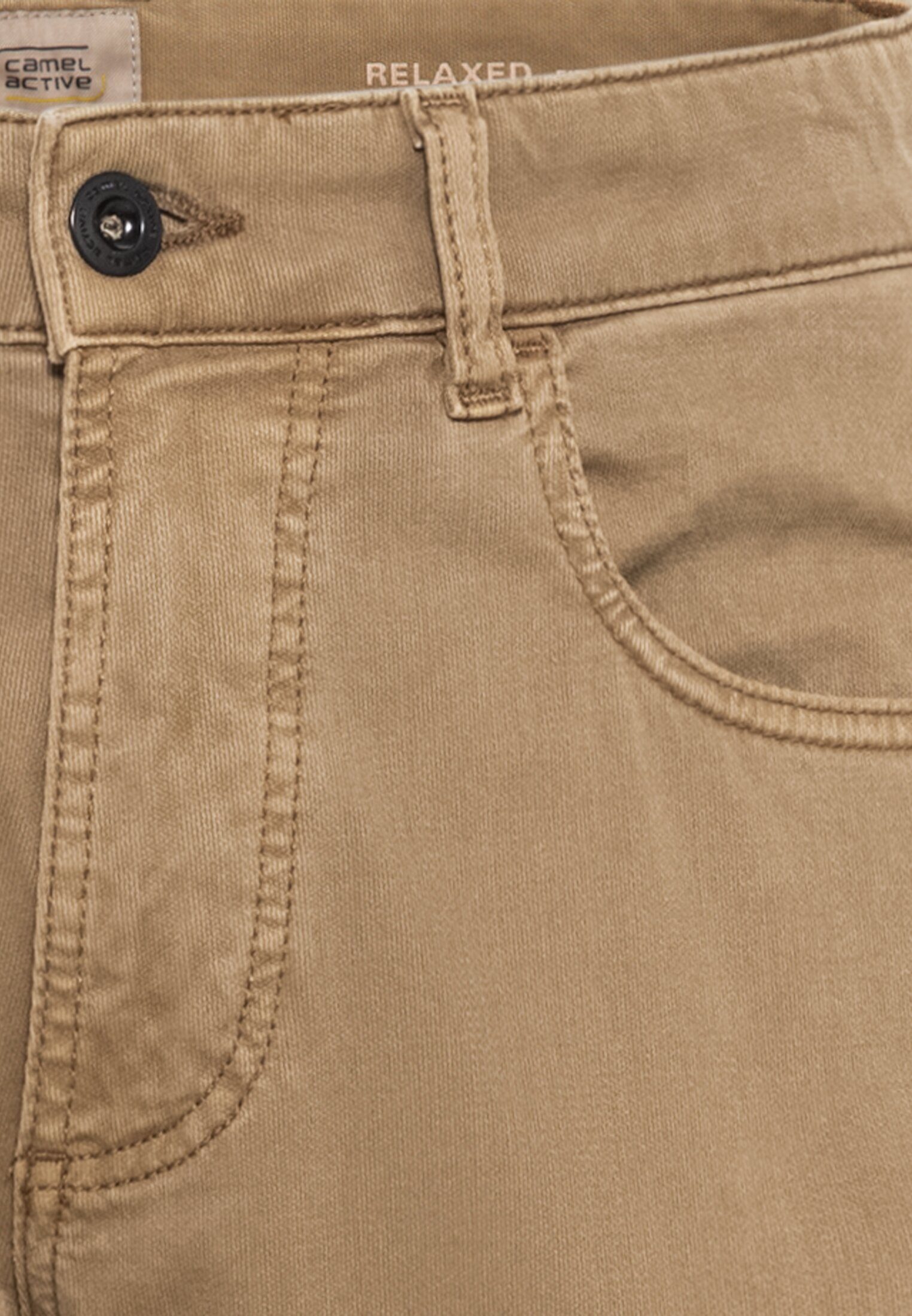 camel active 5-Pocket-Jeans Hose Relaxed Fit Braun 5-Pocket