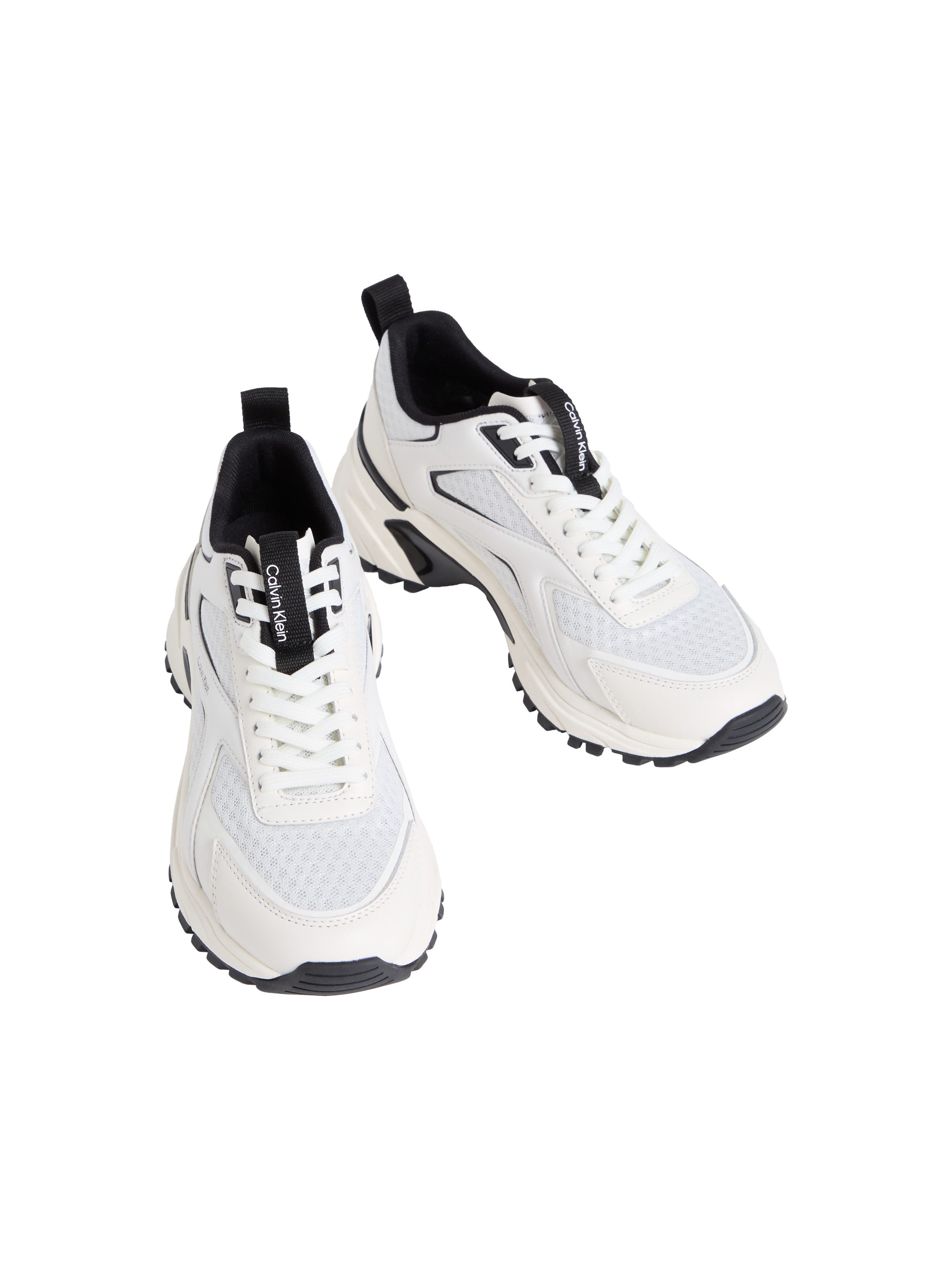 Calvin Klein HIKE RUN CKSTRIPE MESH Plateausneaker Schnürschuh, Halbschuh, Freizeitsneaker mit Logo-Schriftzug