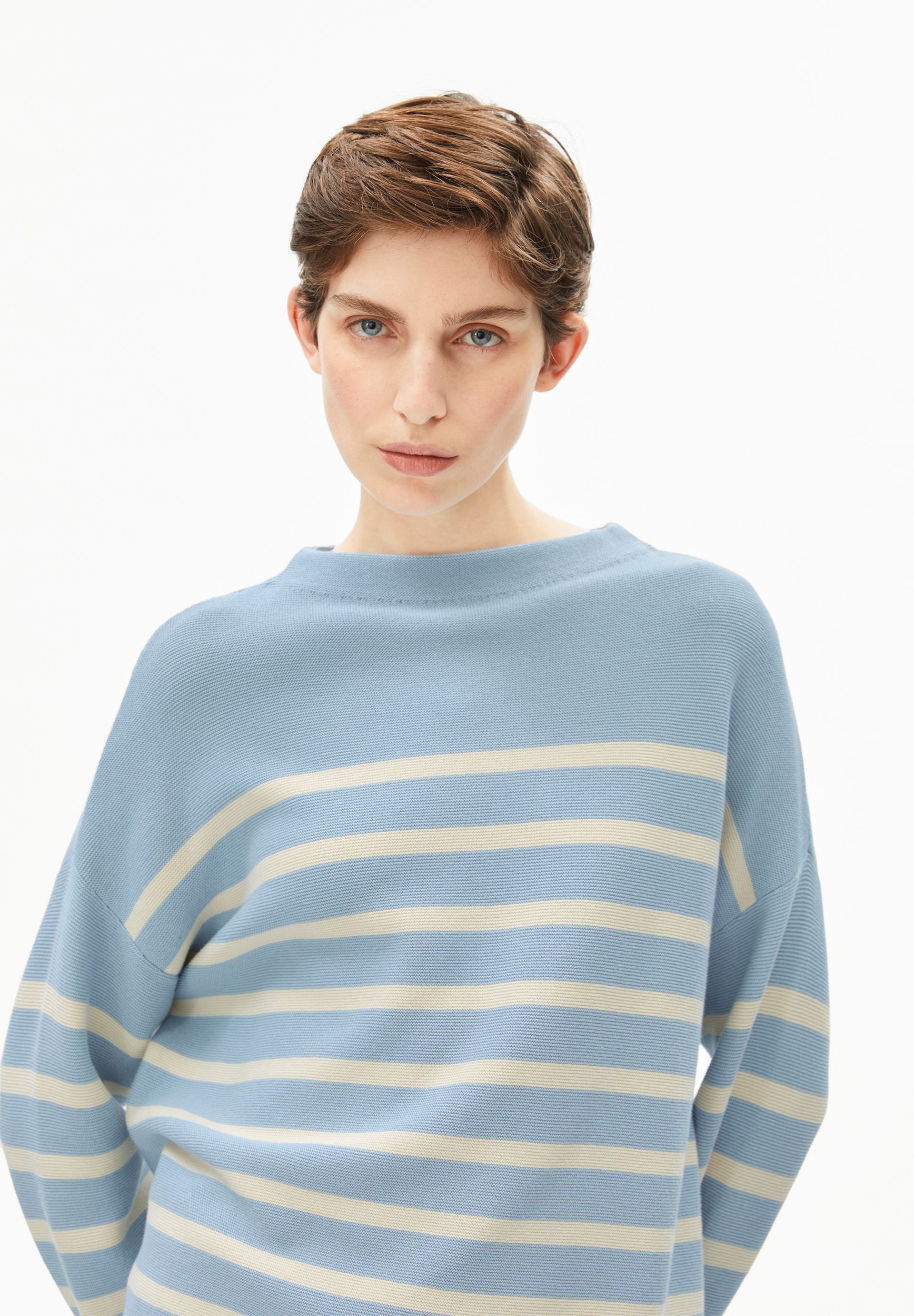 Armedangels Strickpullover MERINAA STRIPES Strickpullover aus Bio-Baumwolle Loose Fit