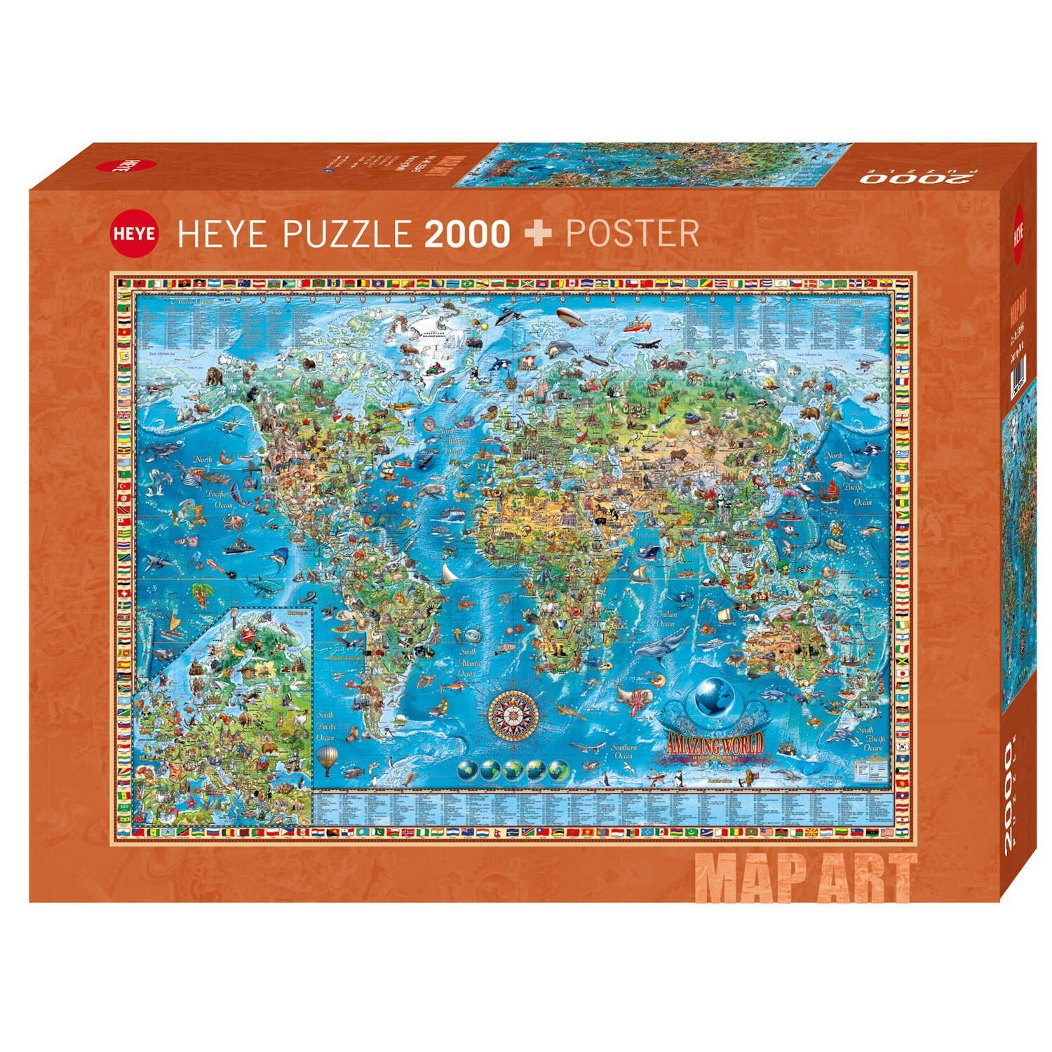 HEYE Puzzle Amazing World, 1500 Puzzleteile