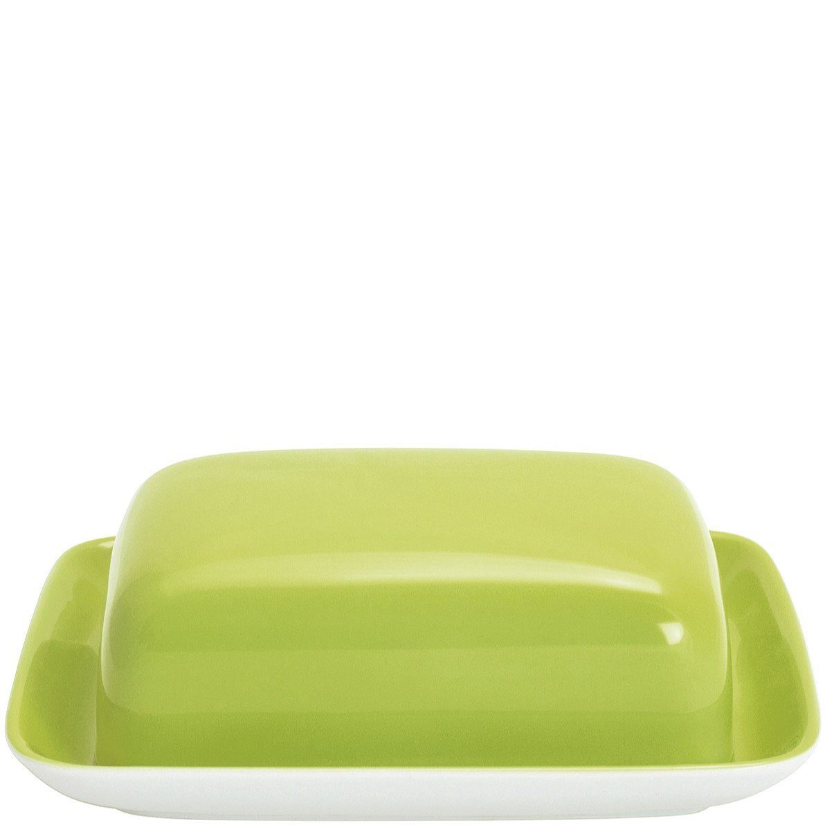 KAHLA Butterdose eckig, Pronto Colore, Porzellan, (2-tlg), Made in Germany, Butterglocke