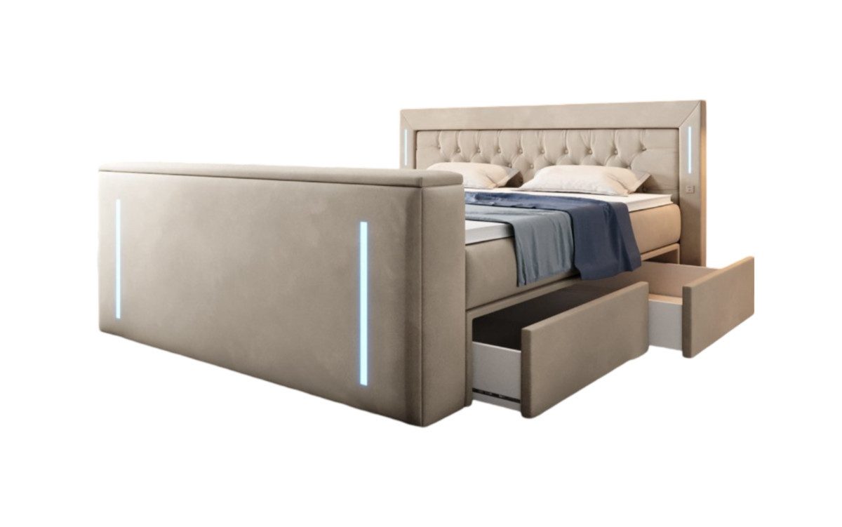 Luxusbetten24 Boxspringbett Divaneo, mit TV Lift günstig online kaufen