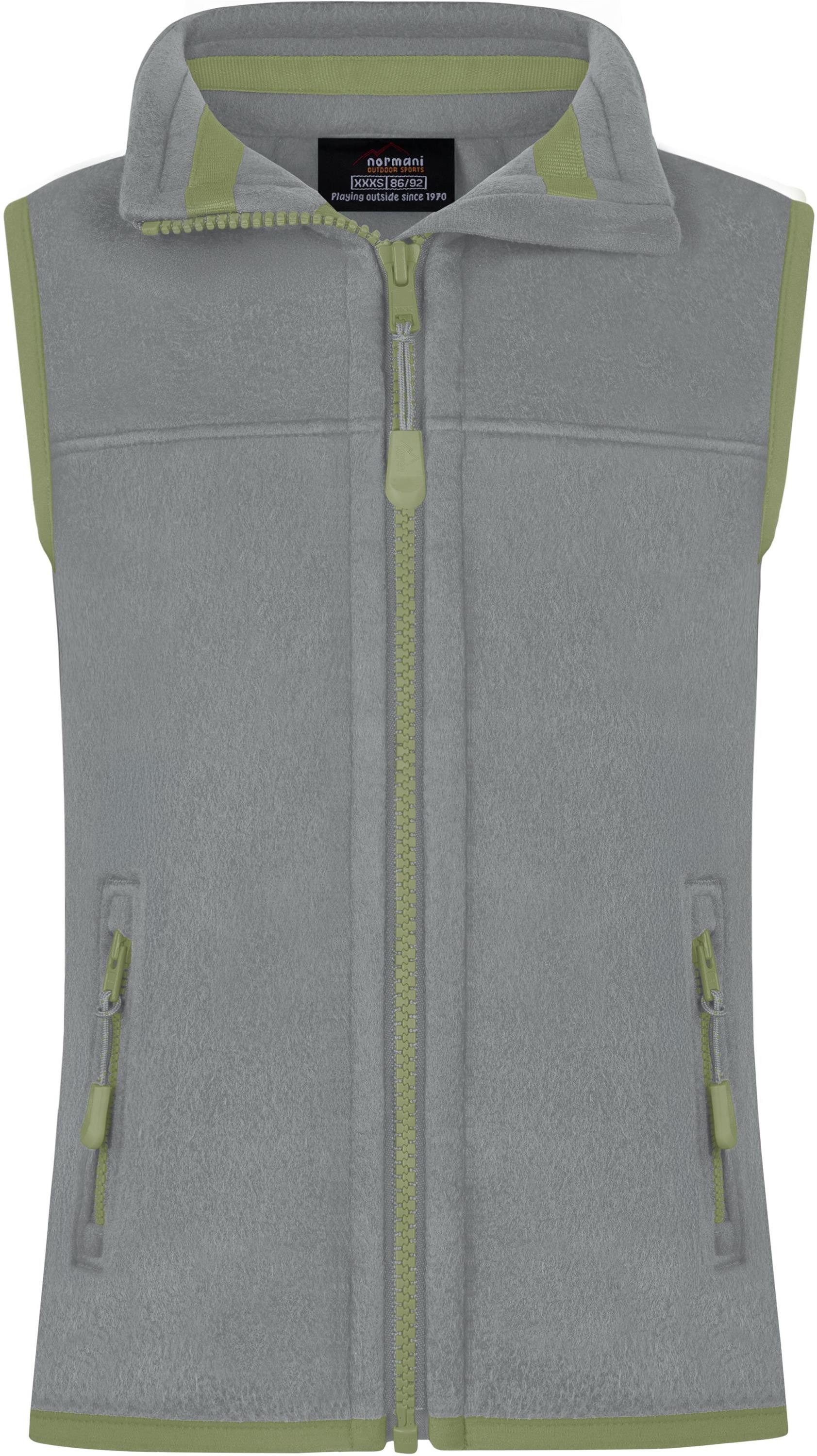 normani Steppweste Kinder Fleeceweste Kiana Unisex Atmungsaktive Strickweste Ärmellose Weste mit Stehkragen – Bild 2 von 5