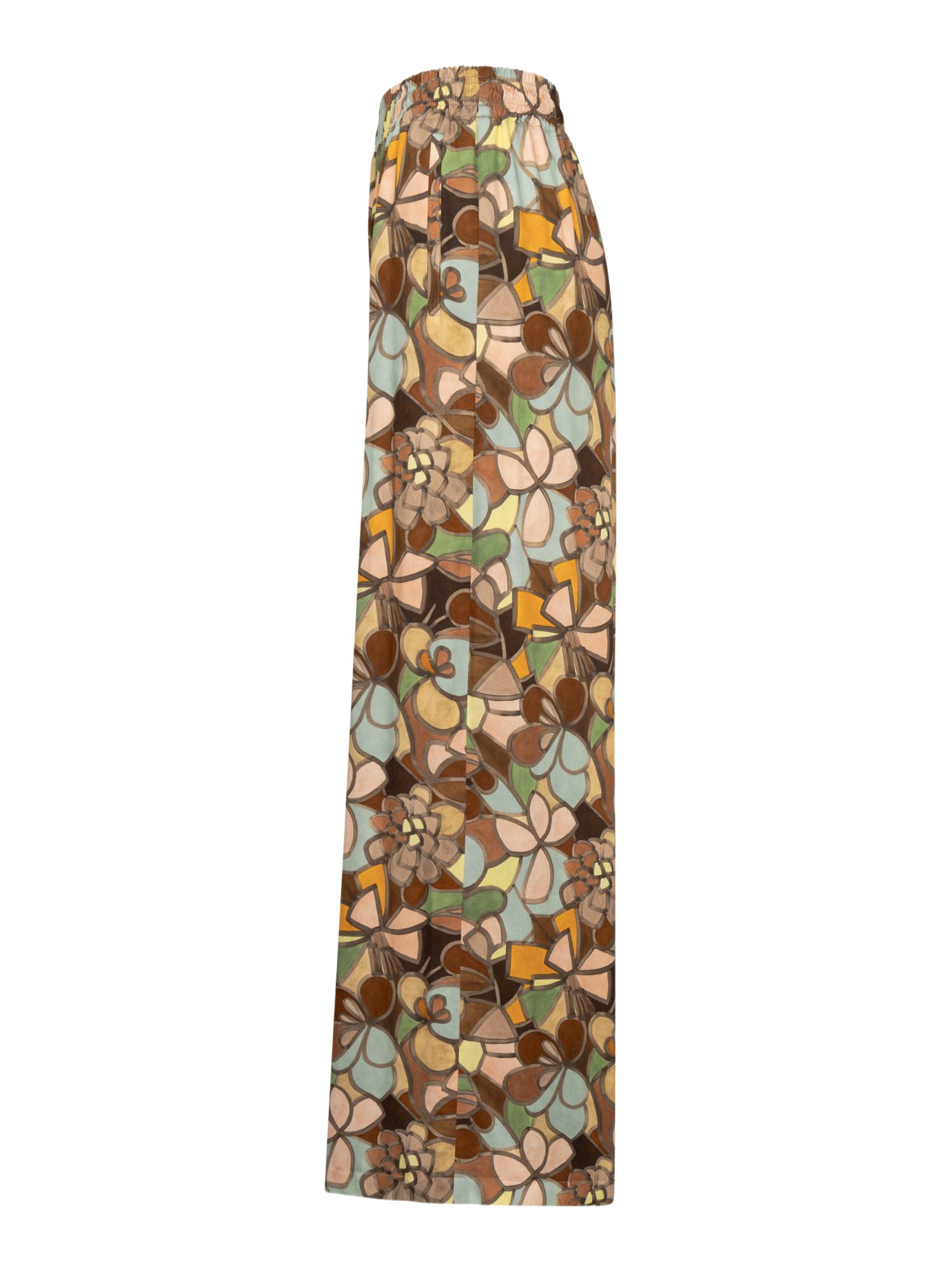 Raffaello Rossi Stoffhose bunt,Casual,Viskose,Allover-Print,Wide Leg,Mittel