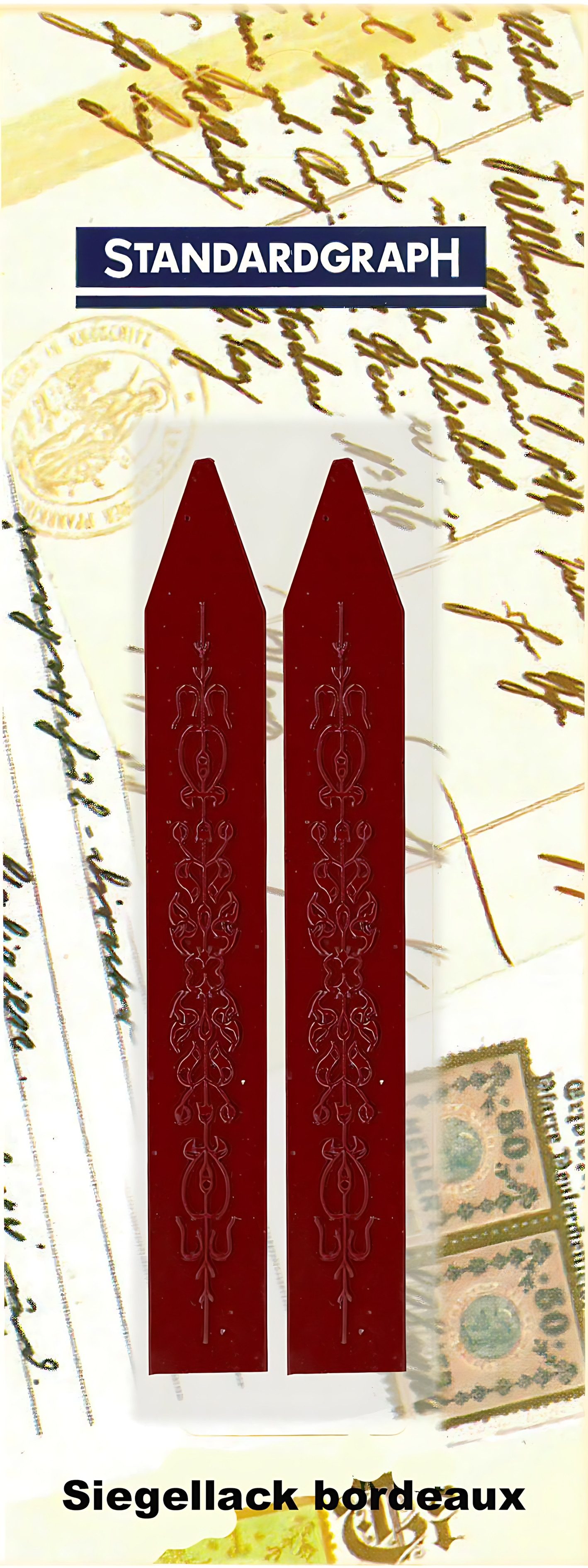 STANDARDGRAPH Stempel Standardgraph Siegellack bordeaux95 cm 2 Stück in SB-Verpackung per