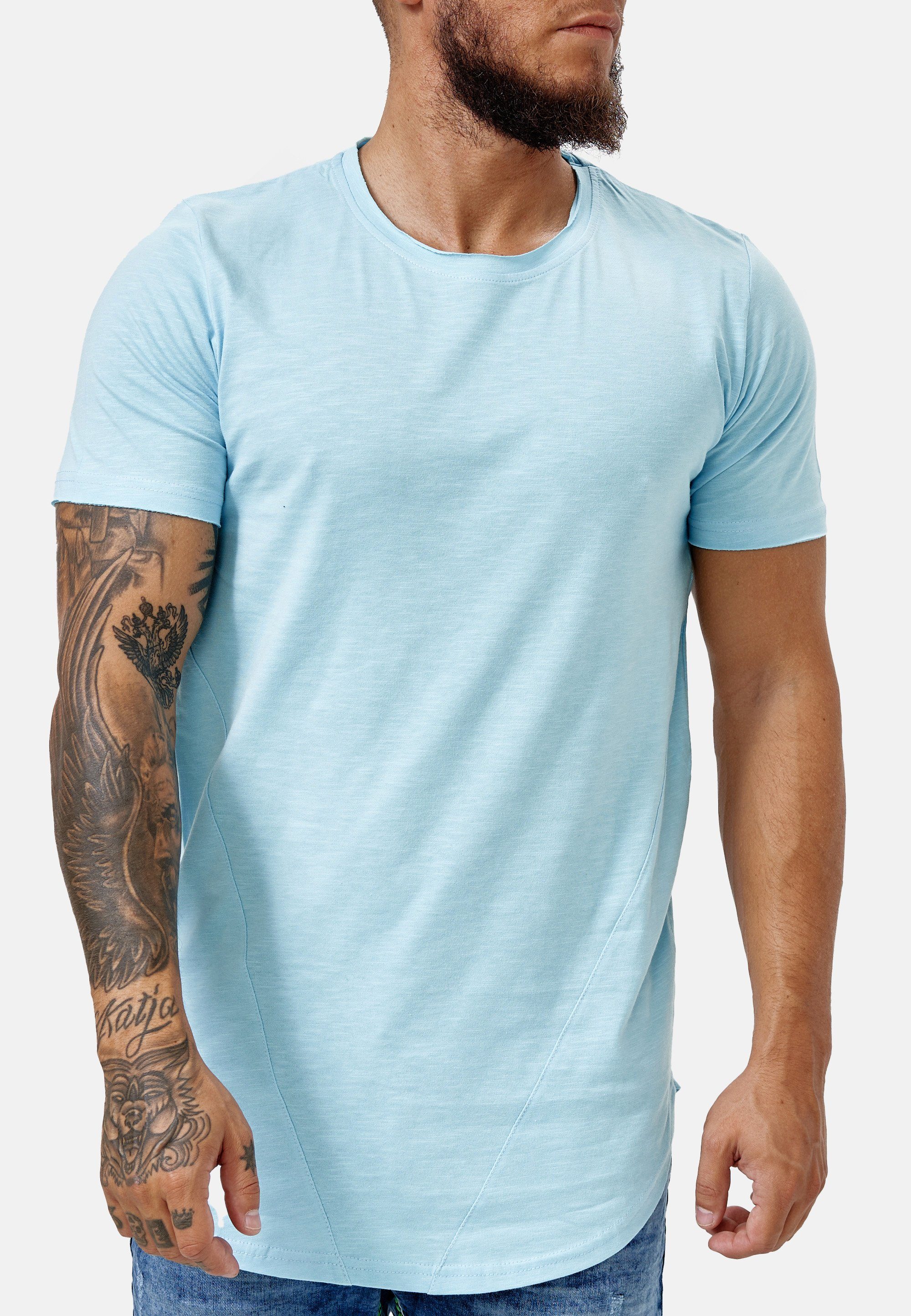 Blau Code47 3751 T-Shirt T-Shirt (1-tlg) Code47