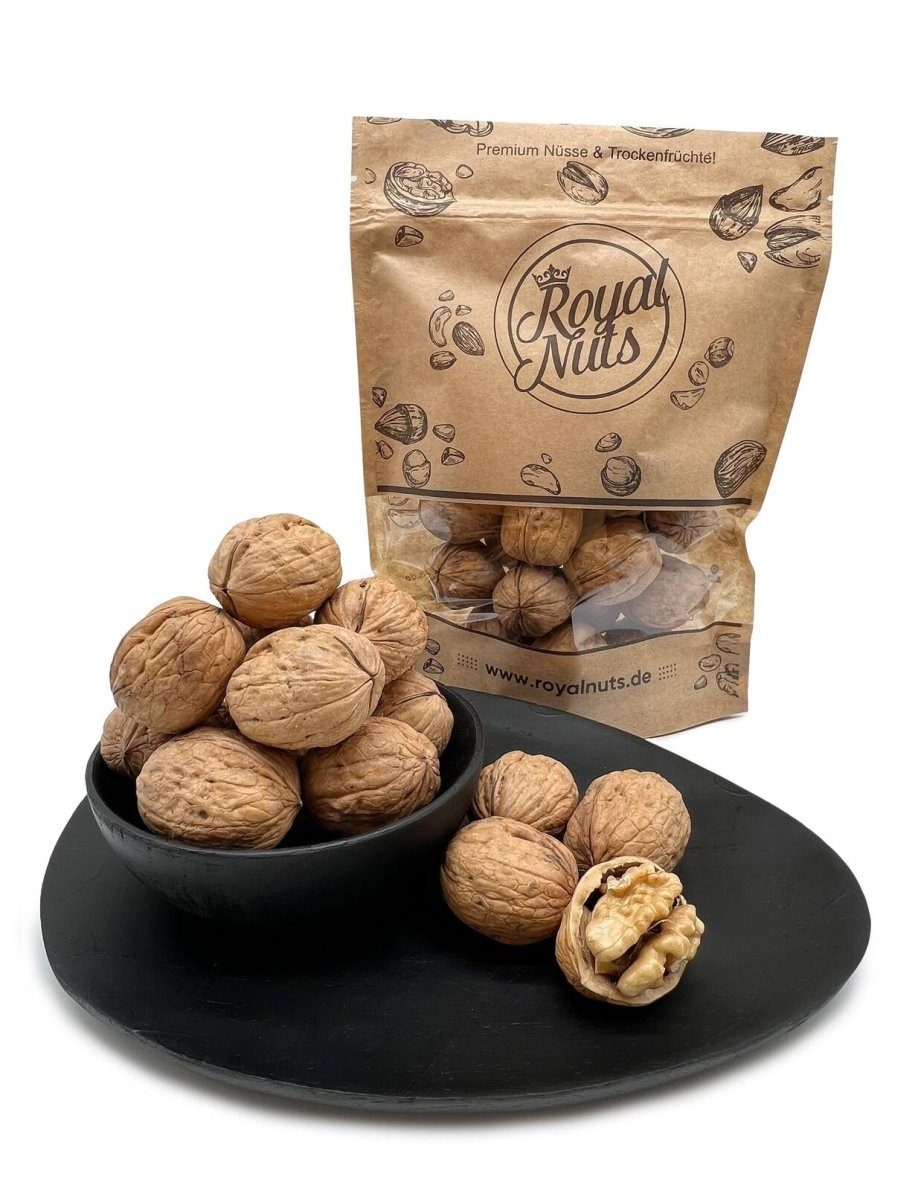 Royalnuts Genuss GmbH Nüsse 1000g Walnüsse mit Schale, Royalnuts