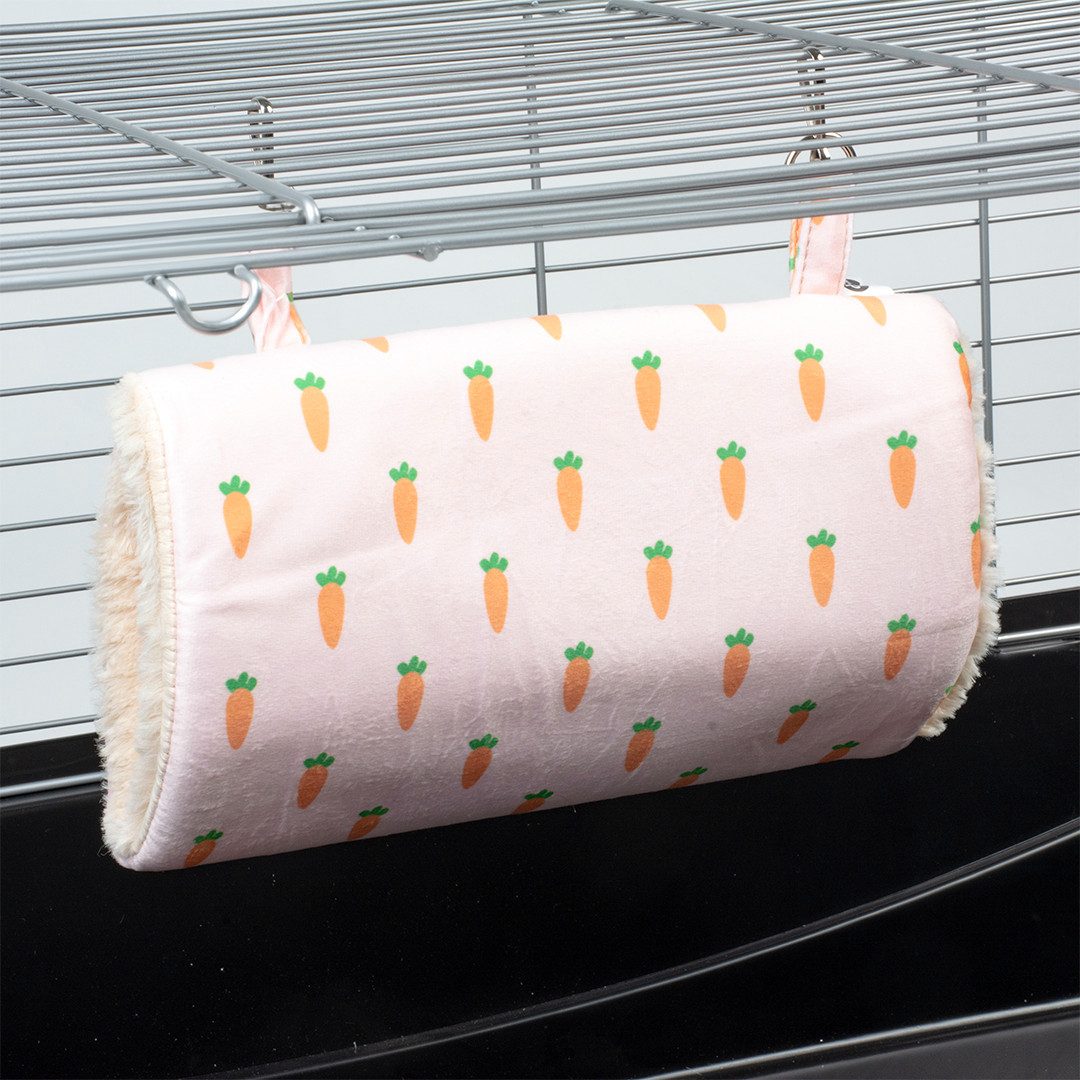 DUVO+ Tierbett Duvoplus hängender Kuscheltunnel Carrot – Bild 2 von 3