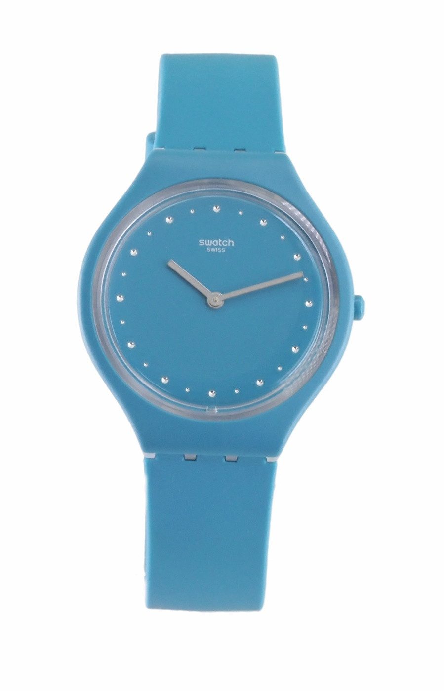 Swatch Quarzuhr Swatch Damen Quarz Uhr SVOL100 SKINAUTIQUE X36, (Silber)