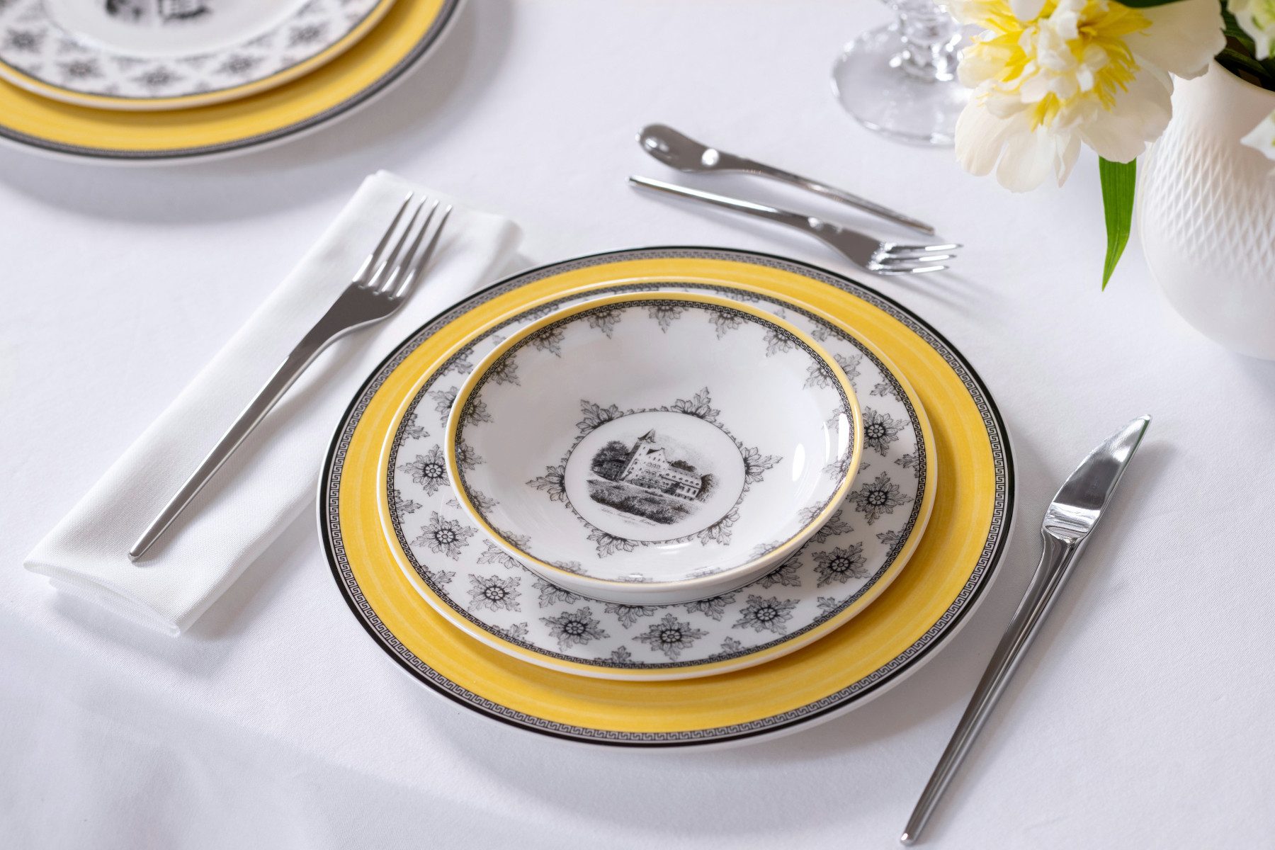 Villeroy & Boch Speiseteller Audun Fleur Suppenteller 24 cm