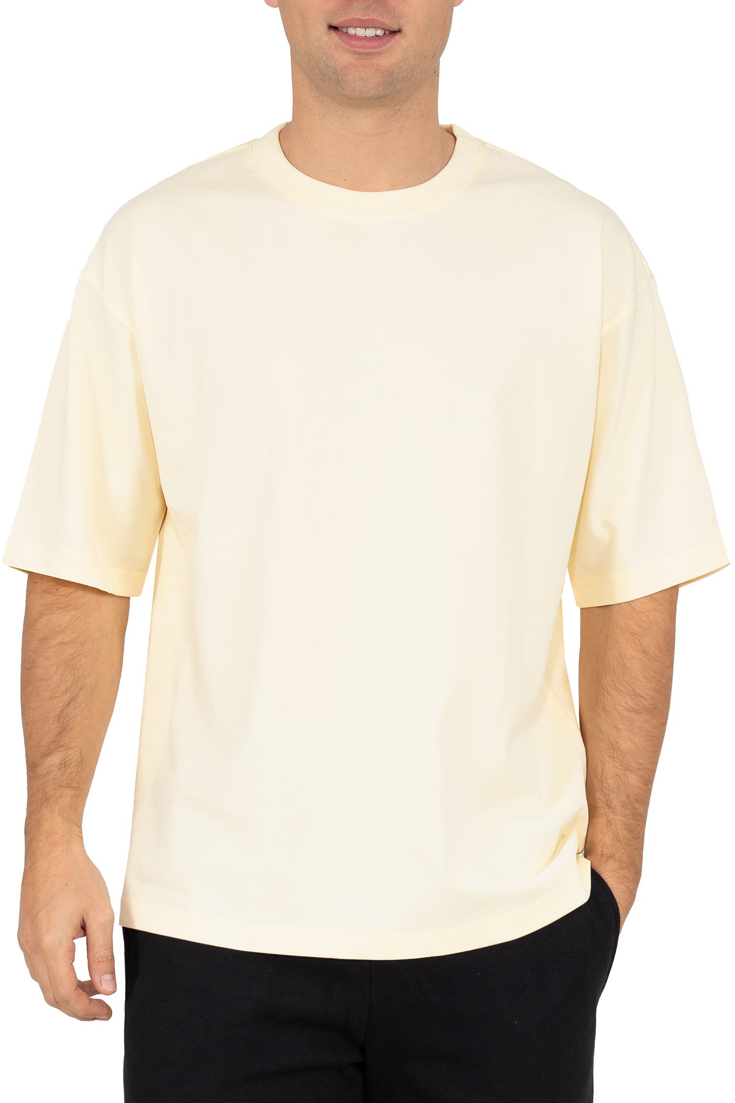 Reichstadt T-Shirt Kurzarm Rundhals Shoulder Drop Herren T-Shirt 25RS071 in günstig online kaufen