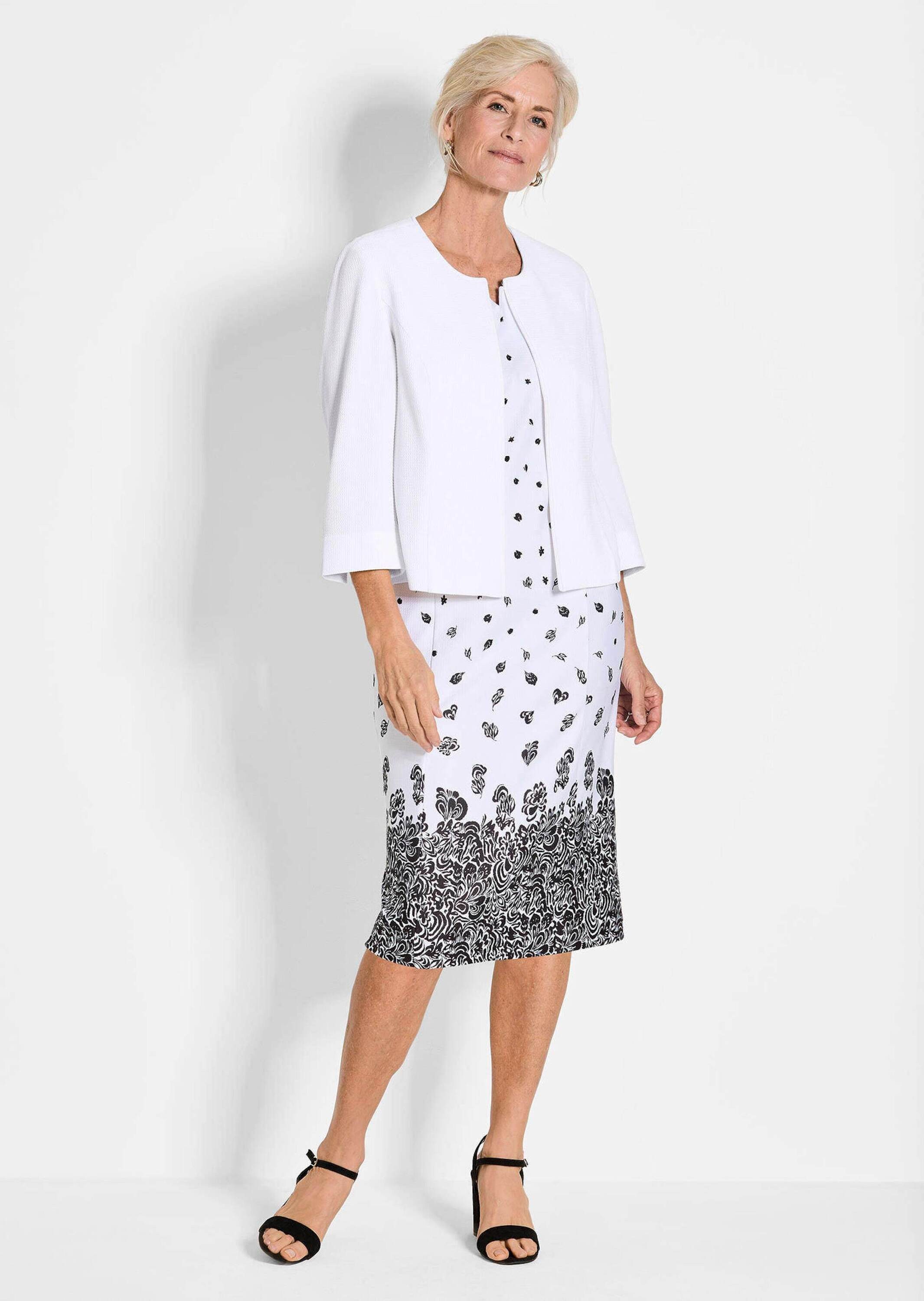 GOLDNER Jerseyblazer Eleganter Jersey-Kurzblazer Leicht strukturierter Stof günstig online kaufen