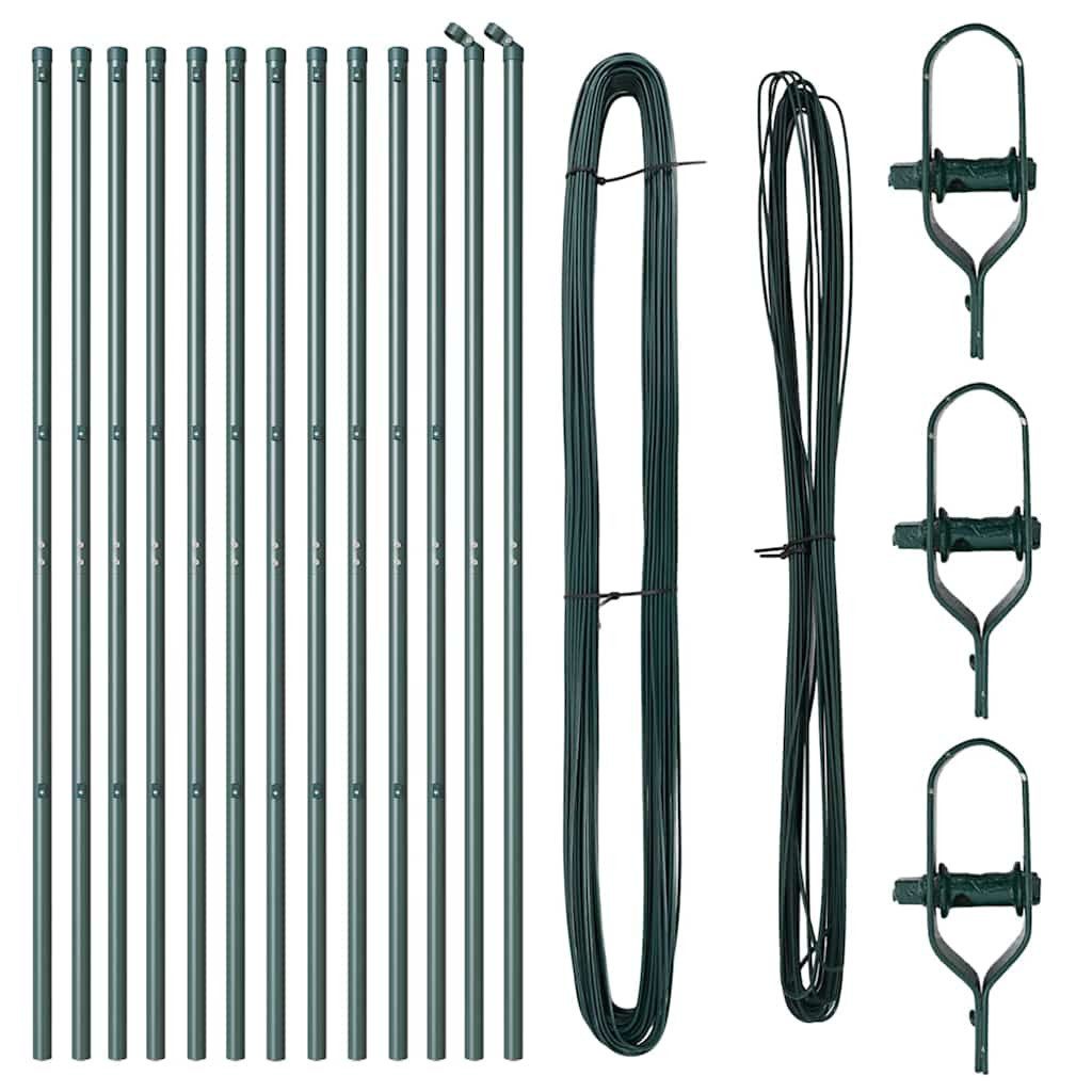 vidaXL Zaunpfosten Zaunpfosten 13 pcs Grün günstig online kaufen