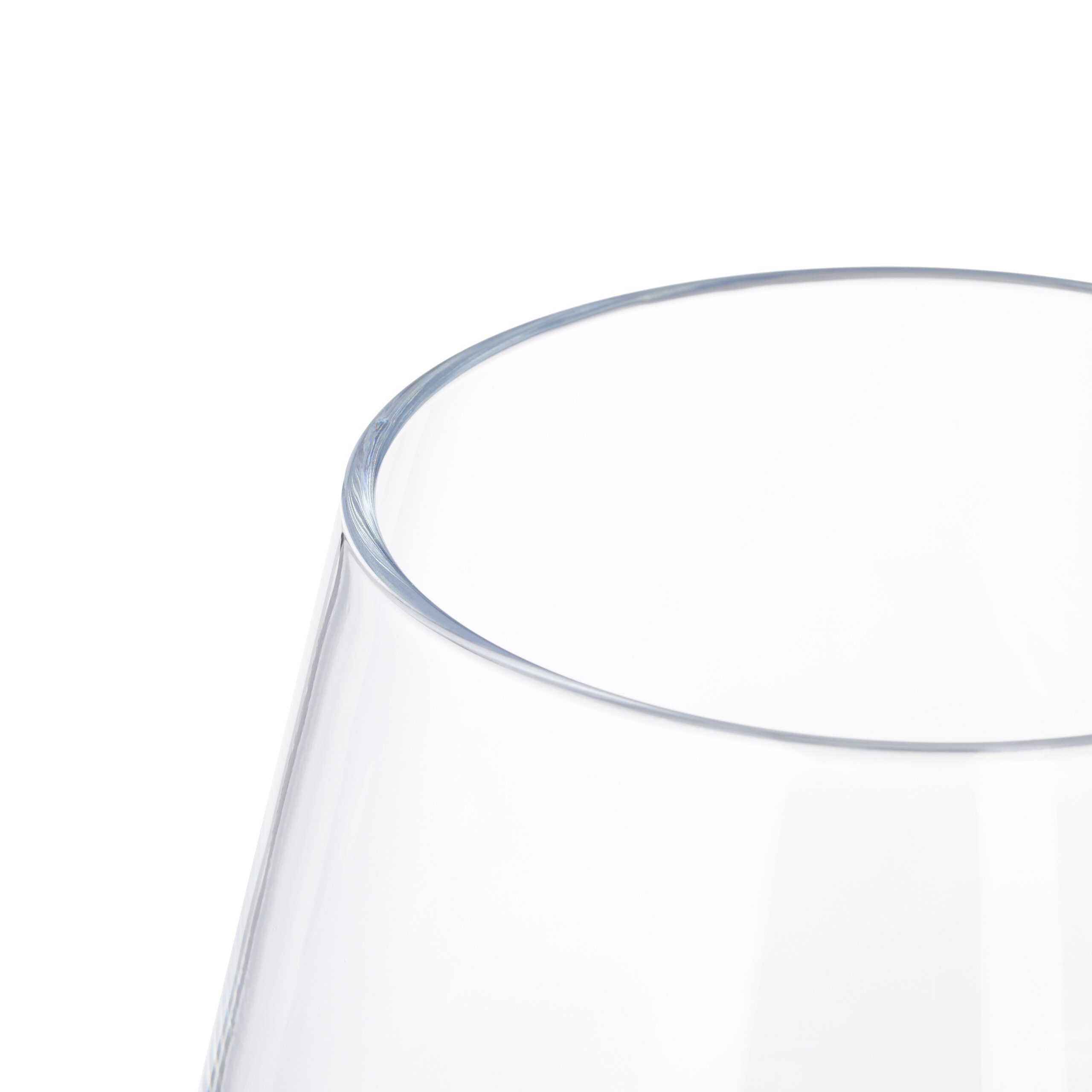 relaxdays Dekovase Blumenvase aus Glas (1 St), L