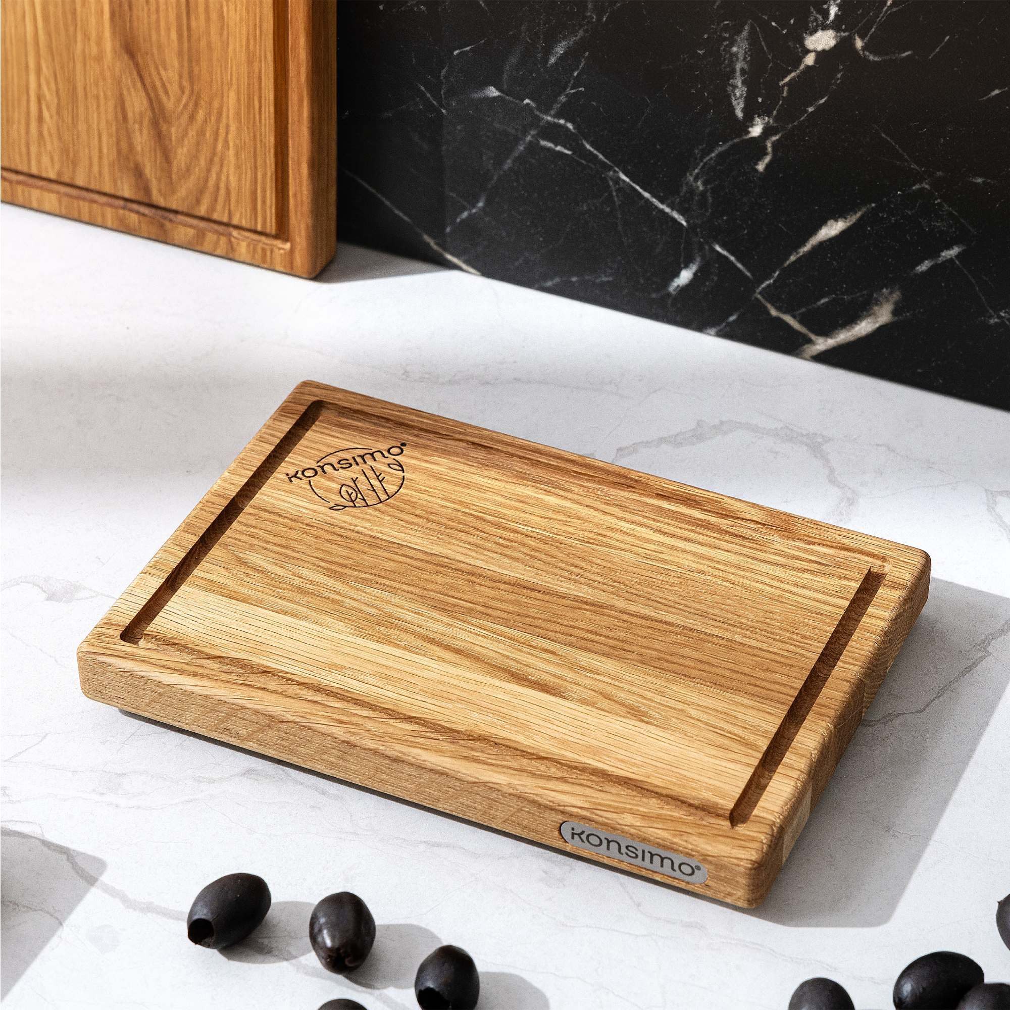 Schneidebrett Premium SOLIDA Servierbrett, Schneidboard, Designschneidebrett