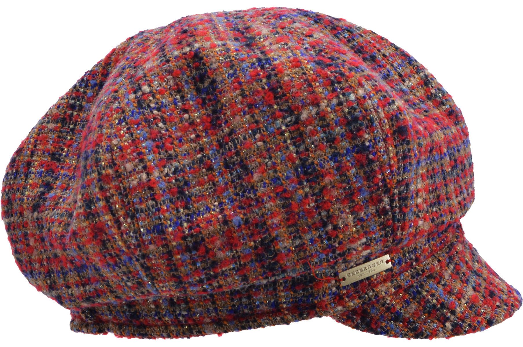 Seeberger Ballonmütze Tweedstoff Ballonmütze 19778-0 günstig online kaufen